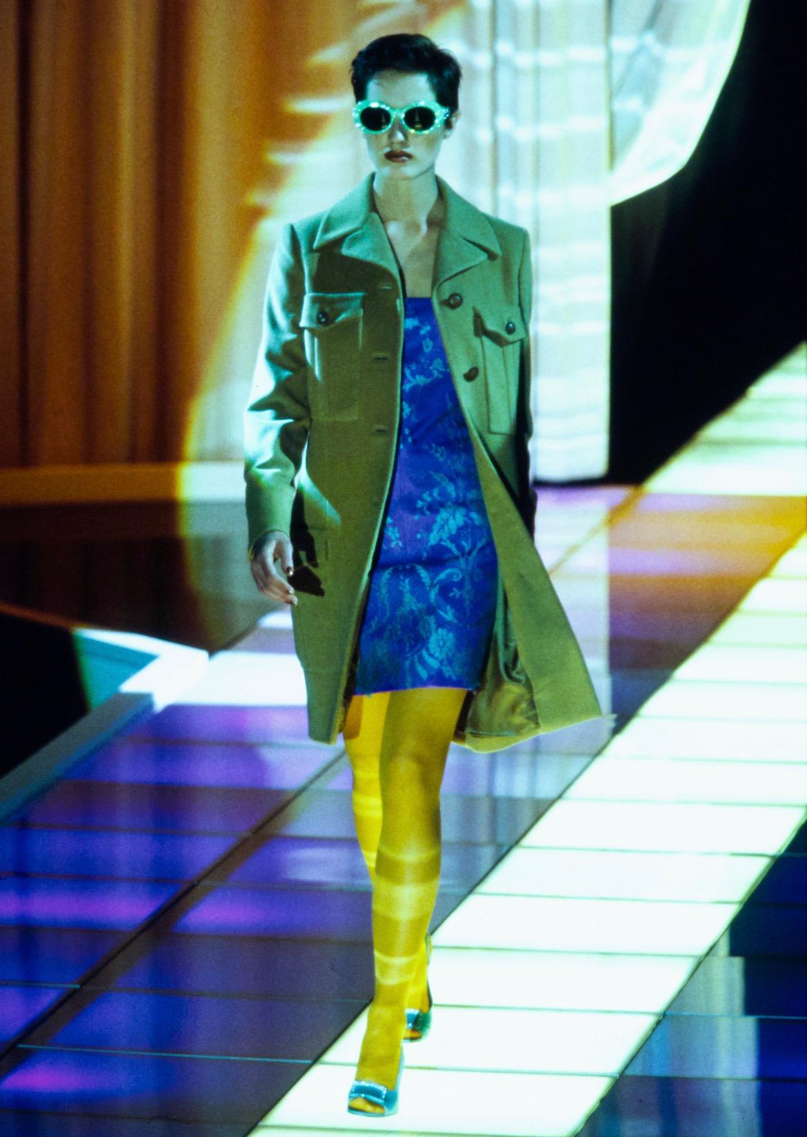 F/W 1996 NOS Gianni Versace Baby Blue Crystal Pump Heel Size 36 - RealList