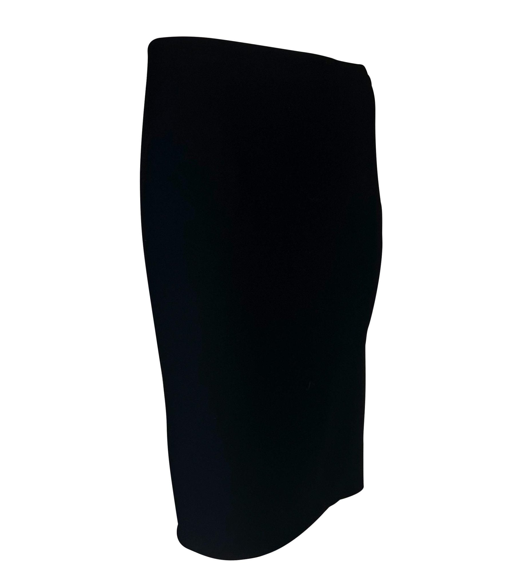 F/W 1997 Atelier Versace Haute Couture Rhinestone Satin Appliqué Beaded Skirt - RealList