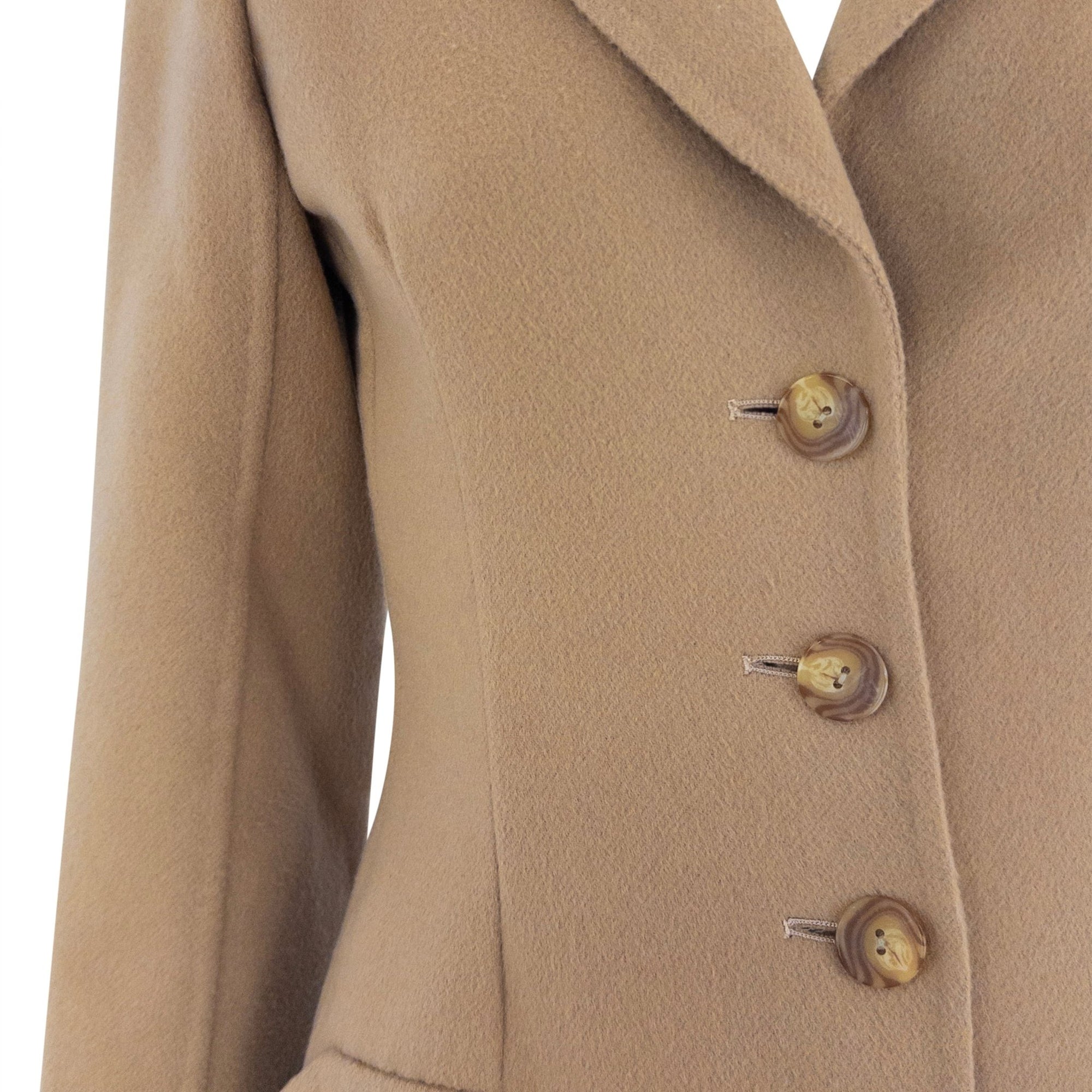 F/W 1997 Bill Blass Runway Camel Tone Lightweight Coat - RealList