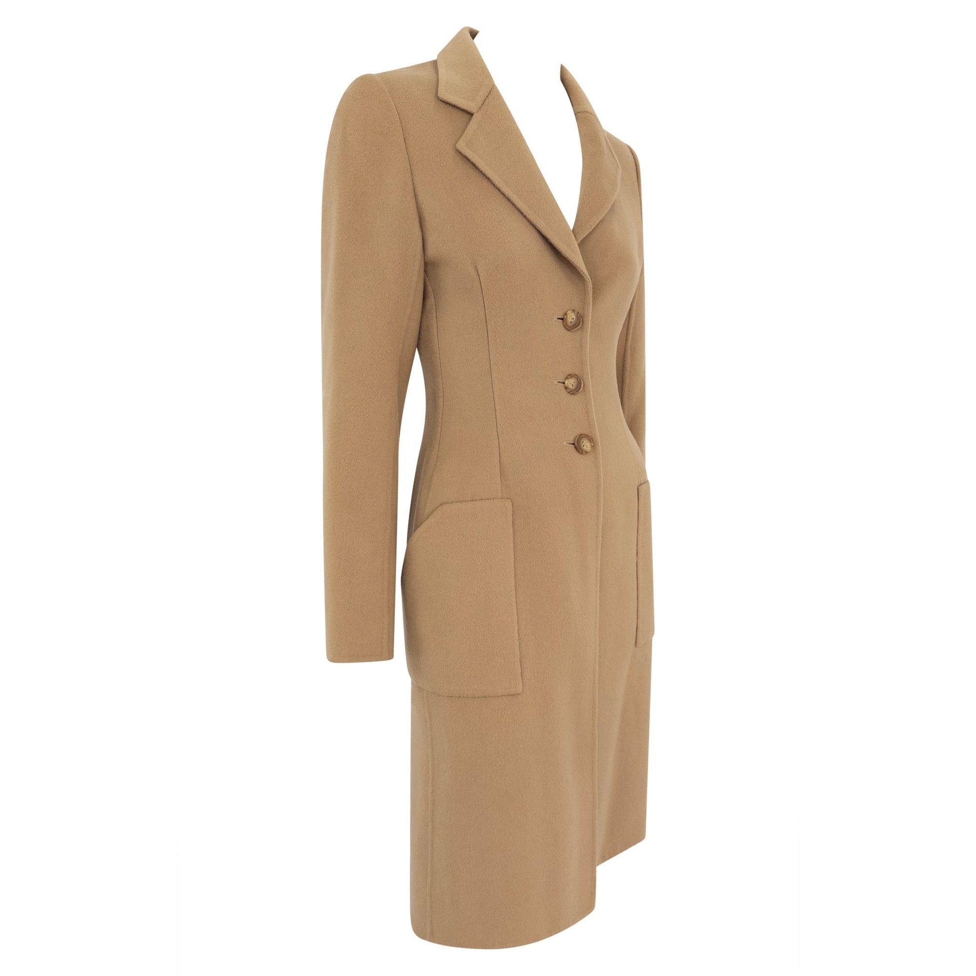 F/W 1997 Bill Blass Runway Camel Tone Lightweight Coat - RealList