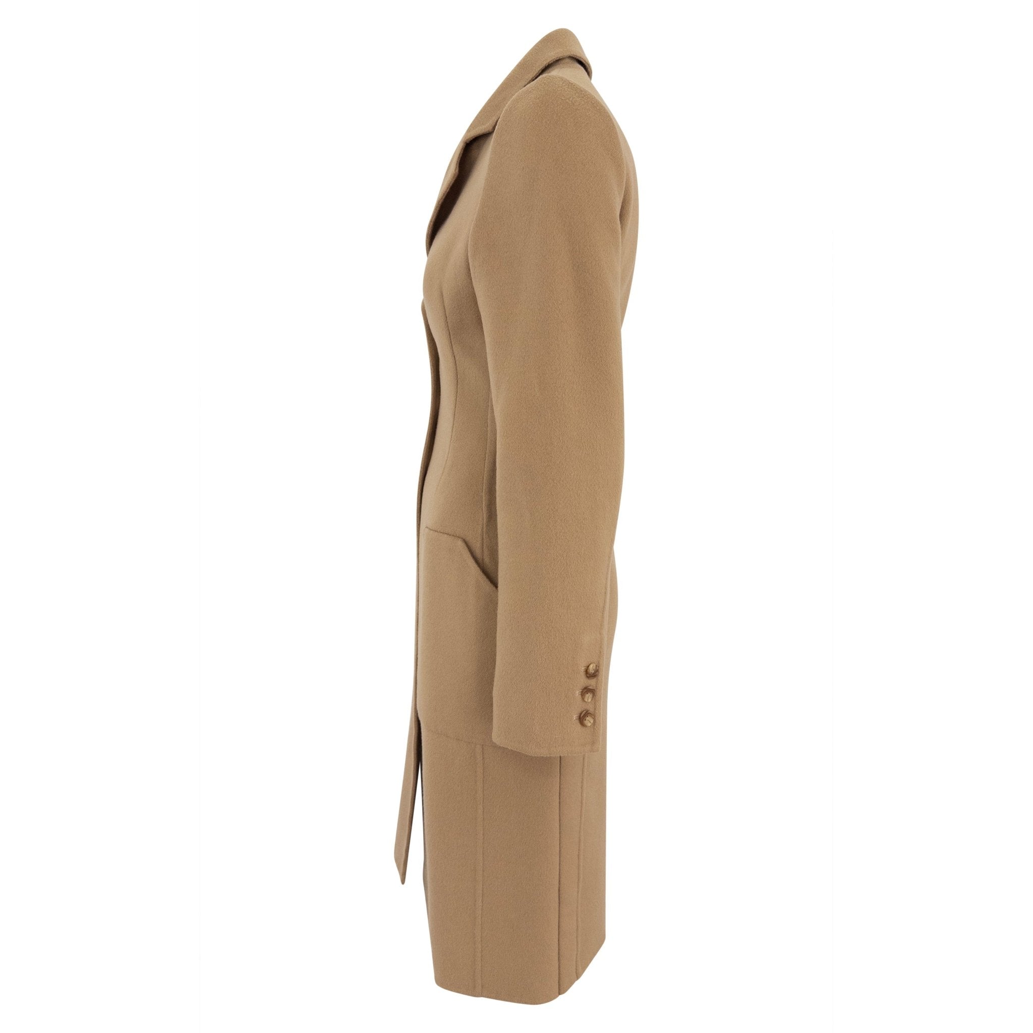 F/W 1997 Bill Blass Runway Camel Tone Lightweight Coat - RealList