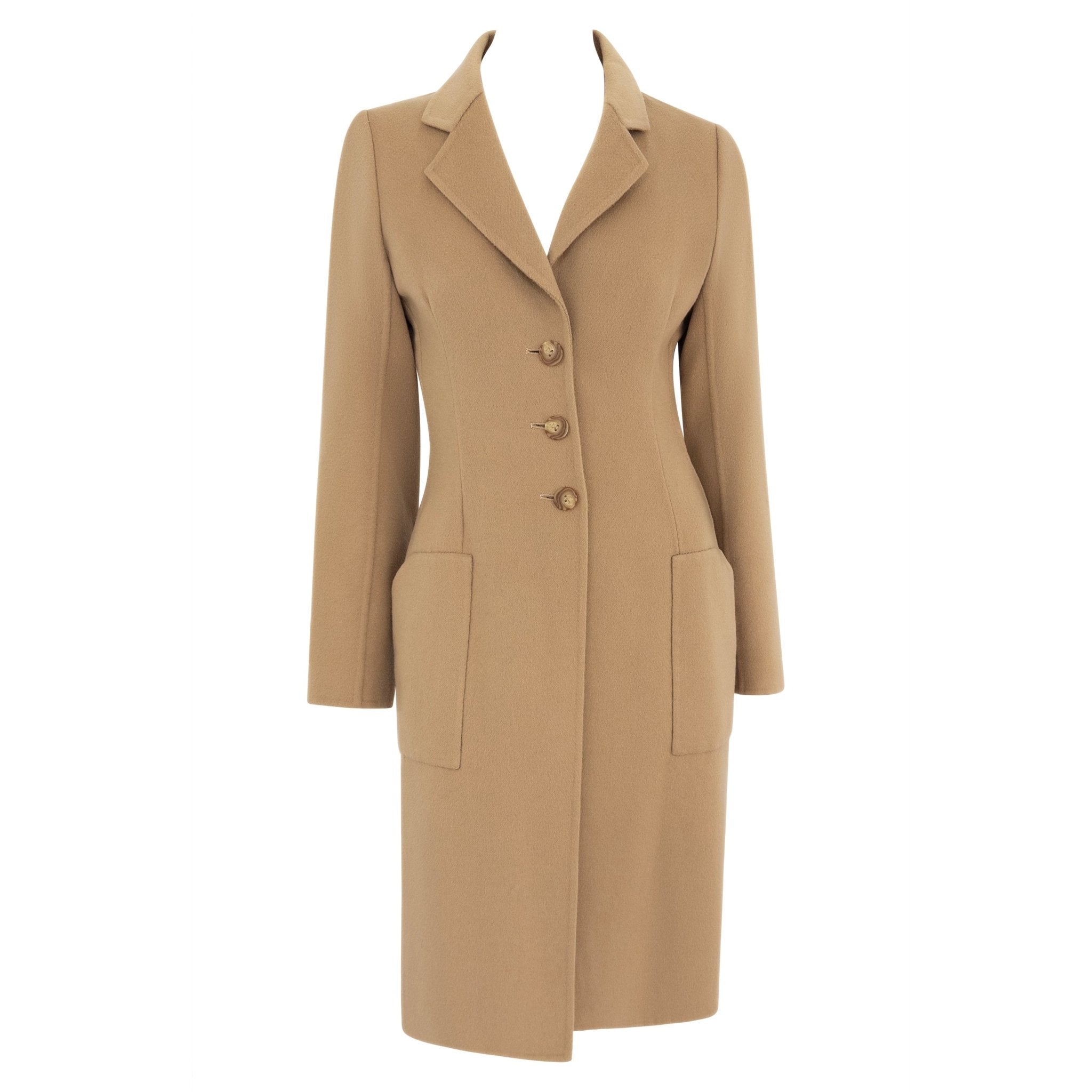 F/W 1997 Bill Blass Runway Camel Tone Lightweight Coat - RealList
