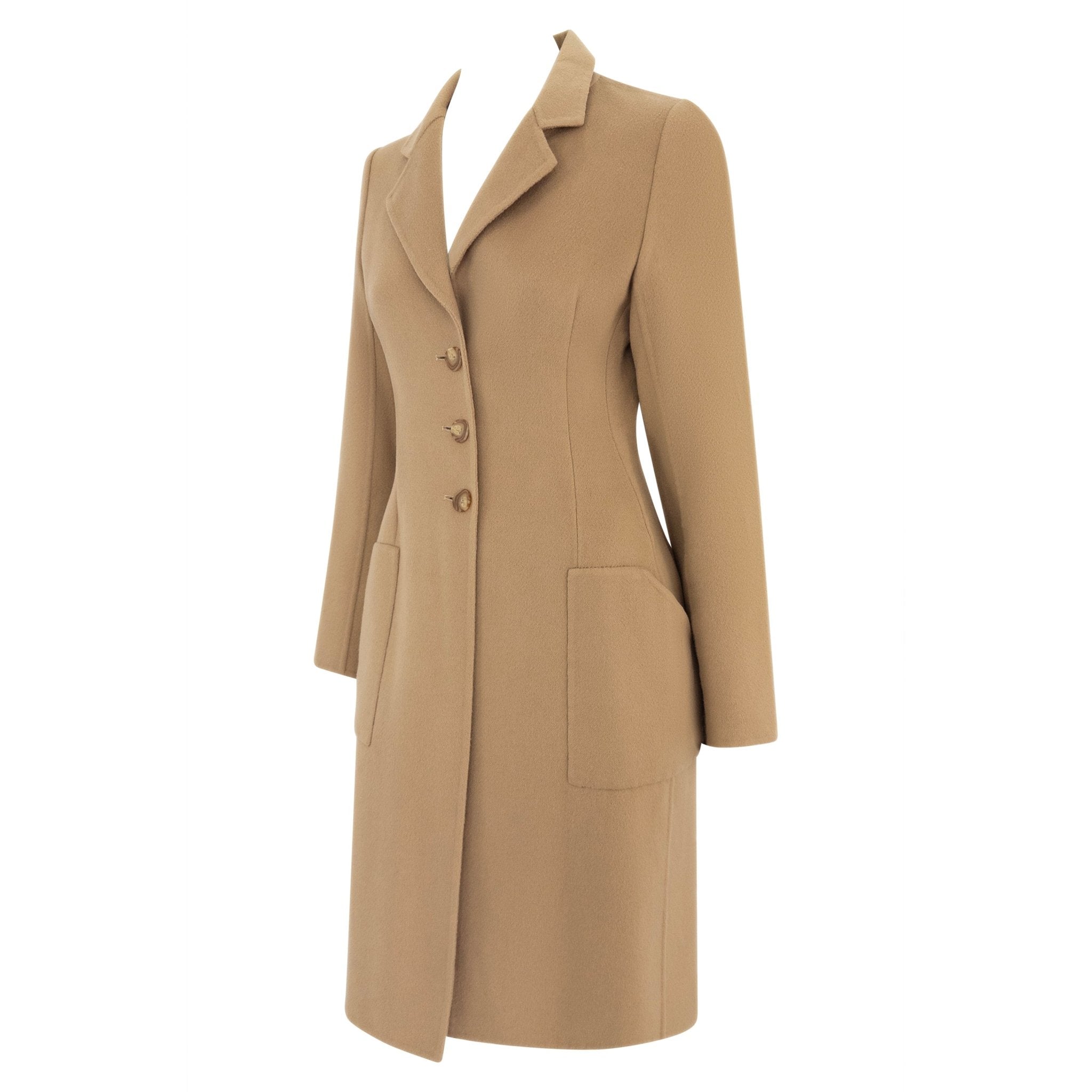 F/W 1997 Bill Blass Runway Camel Tone Lightweight Coat - RealList