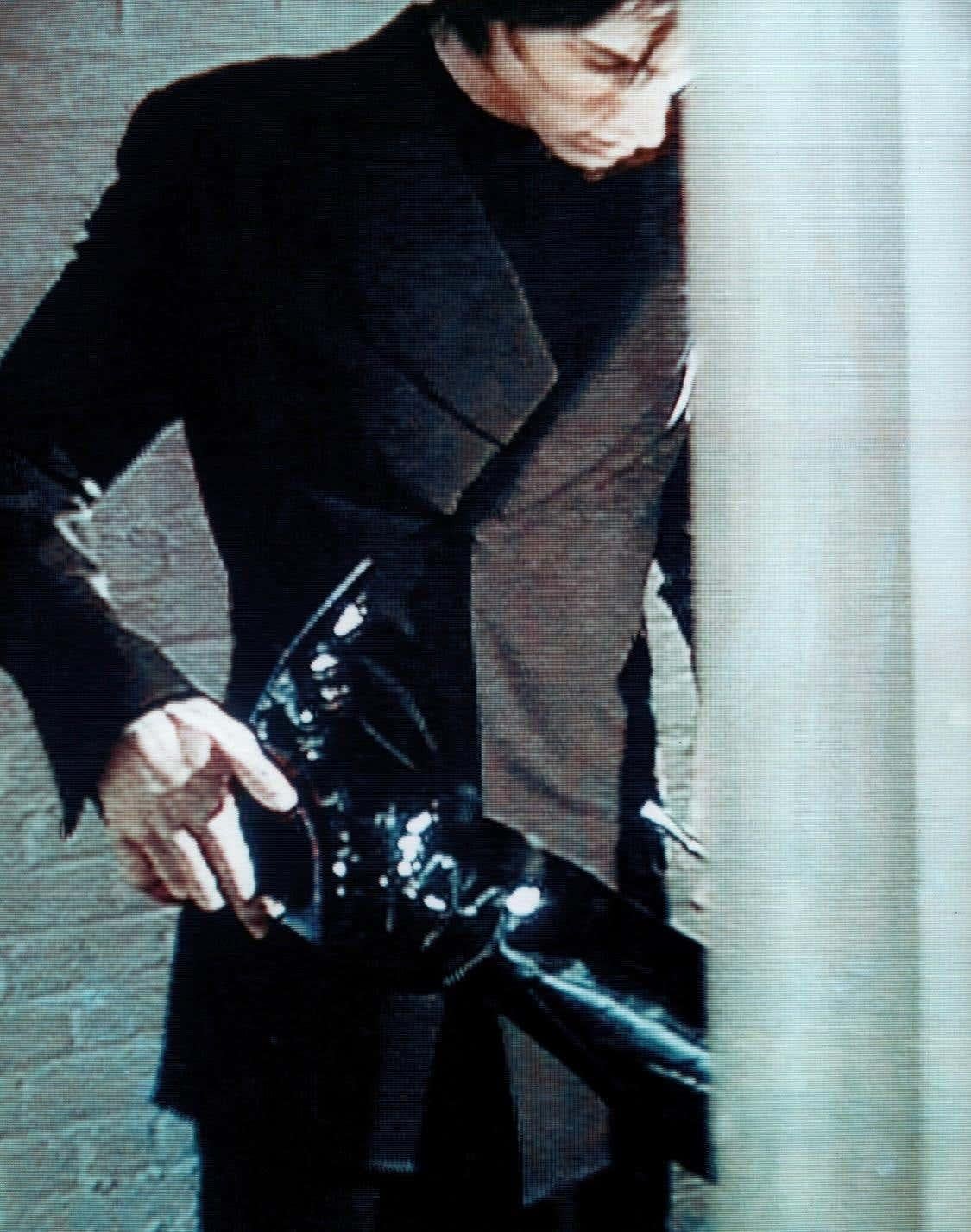 F/W 1997 Gucci by Tom Ford 'GG' Monogram Black Velvet Heel Boots Size 7.5B - RealList