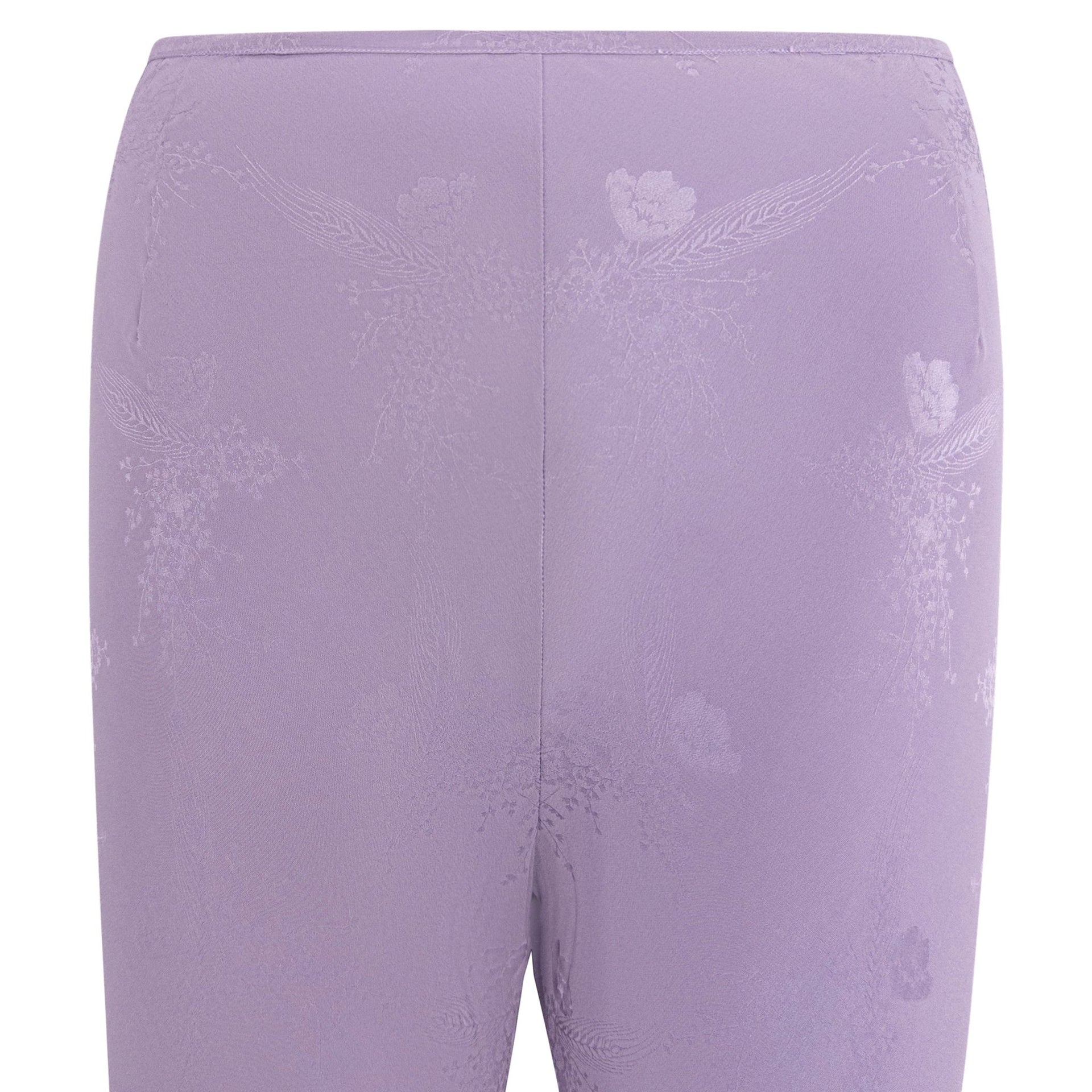 F/W 1998 Christian Dior by John Galliano Lavender Silk Lace Trim Pants - RealList