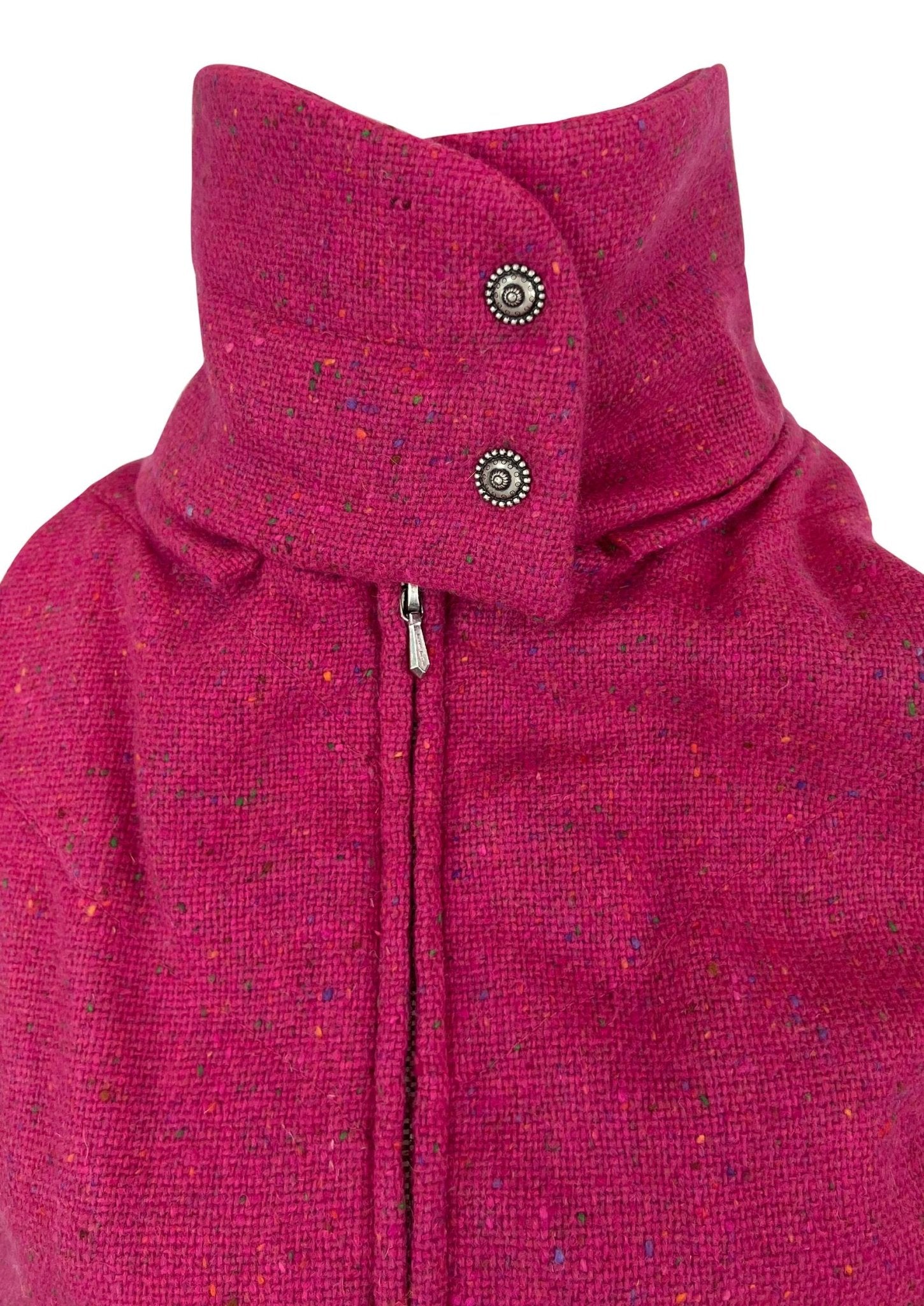 F/W 1998 Christian Dior by John Galliano Pink Tweed Cinched Gilet Jacket - RealList