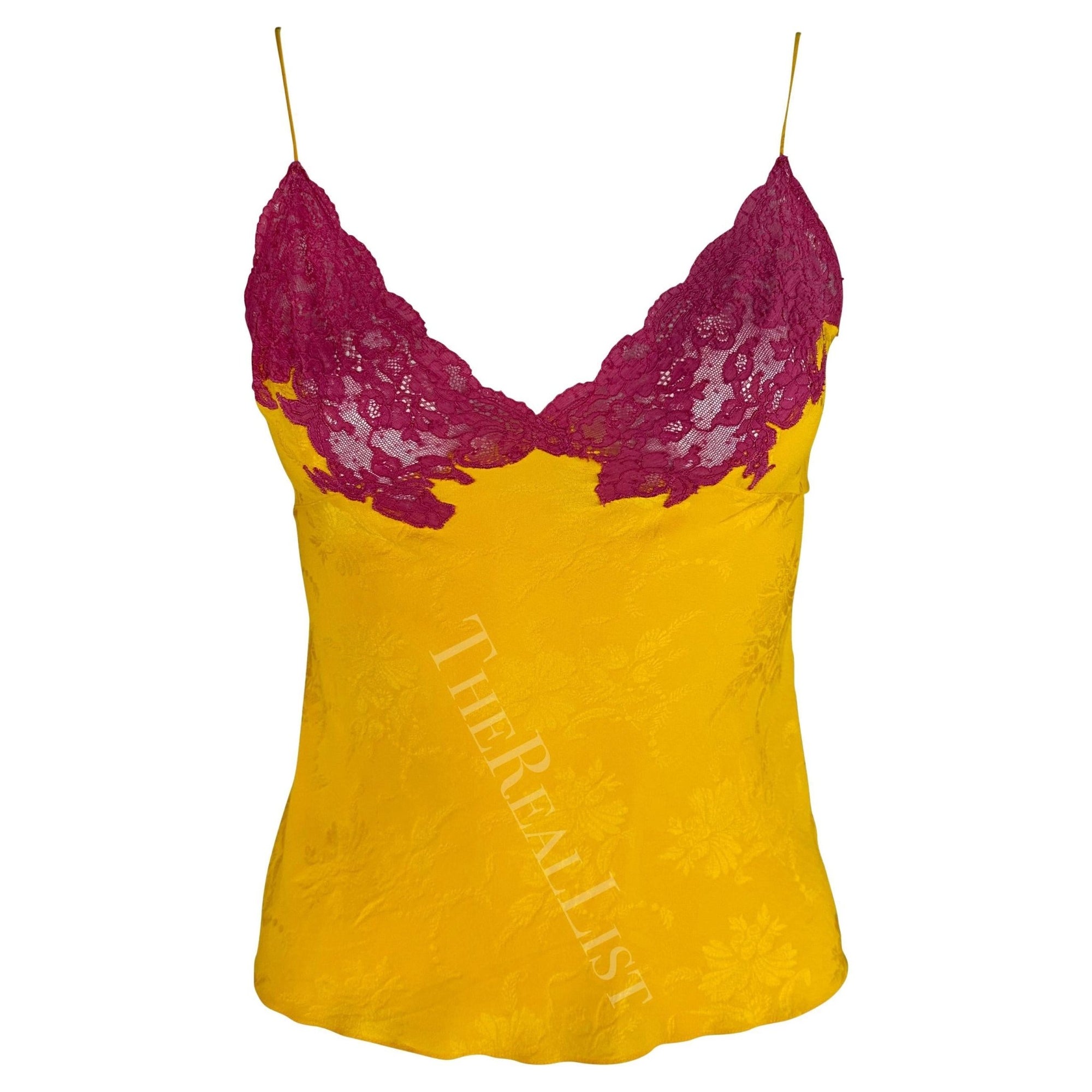 F/W 1998 Christian Dior by John Galliano Pink Yellow Lace 3 - Piece Skirt Suit - RealList