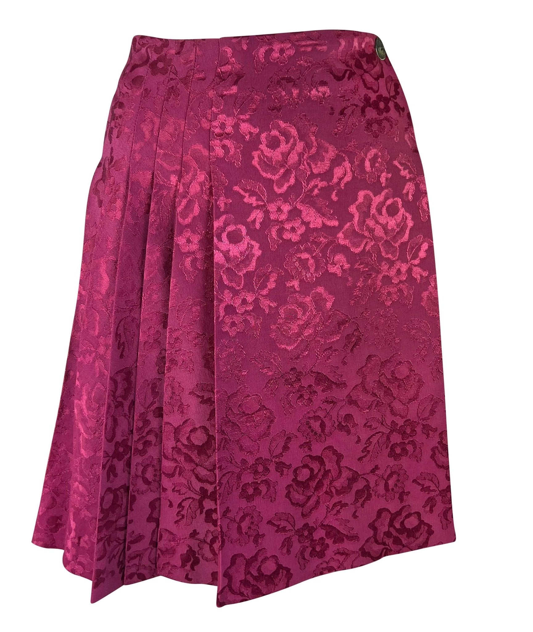 F/W 1998 Christian Dior by John Galliano Pink Yellow Lace 3 - Piece Skirt Suit - RealList