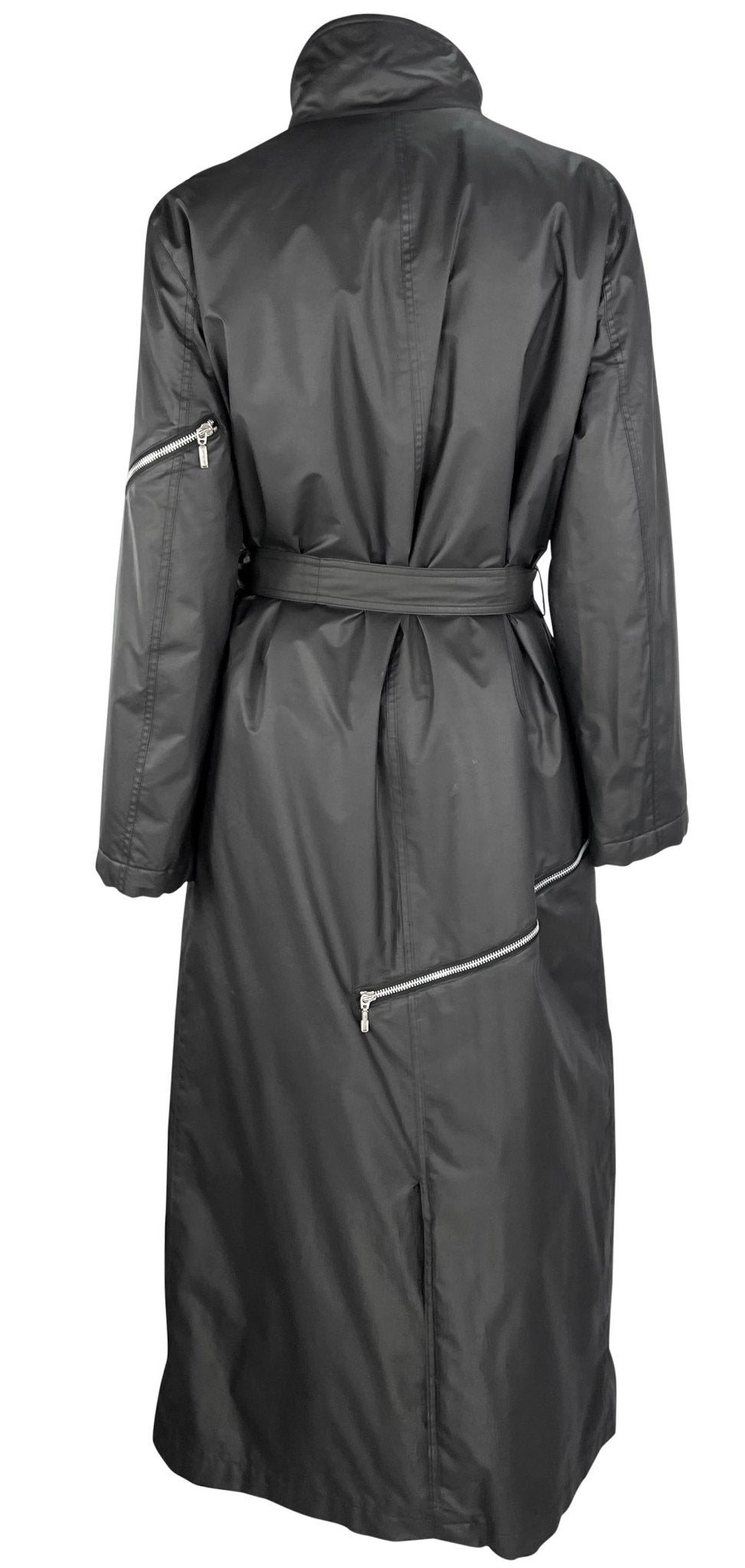 F/W 1998 Gianni Versace by Donatella Multi Zip Belted Full - Length Trench Coat - RealList