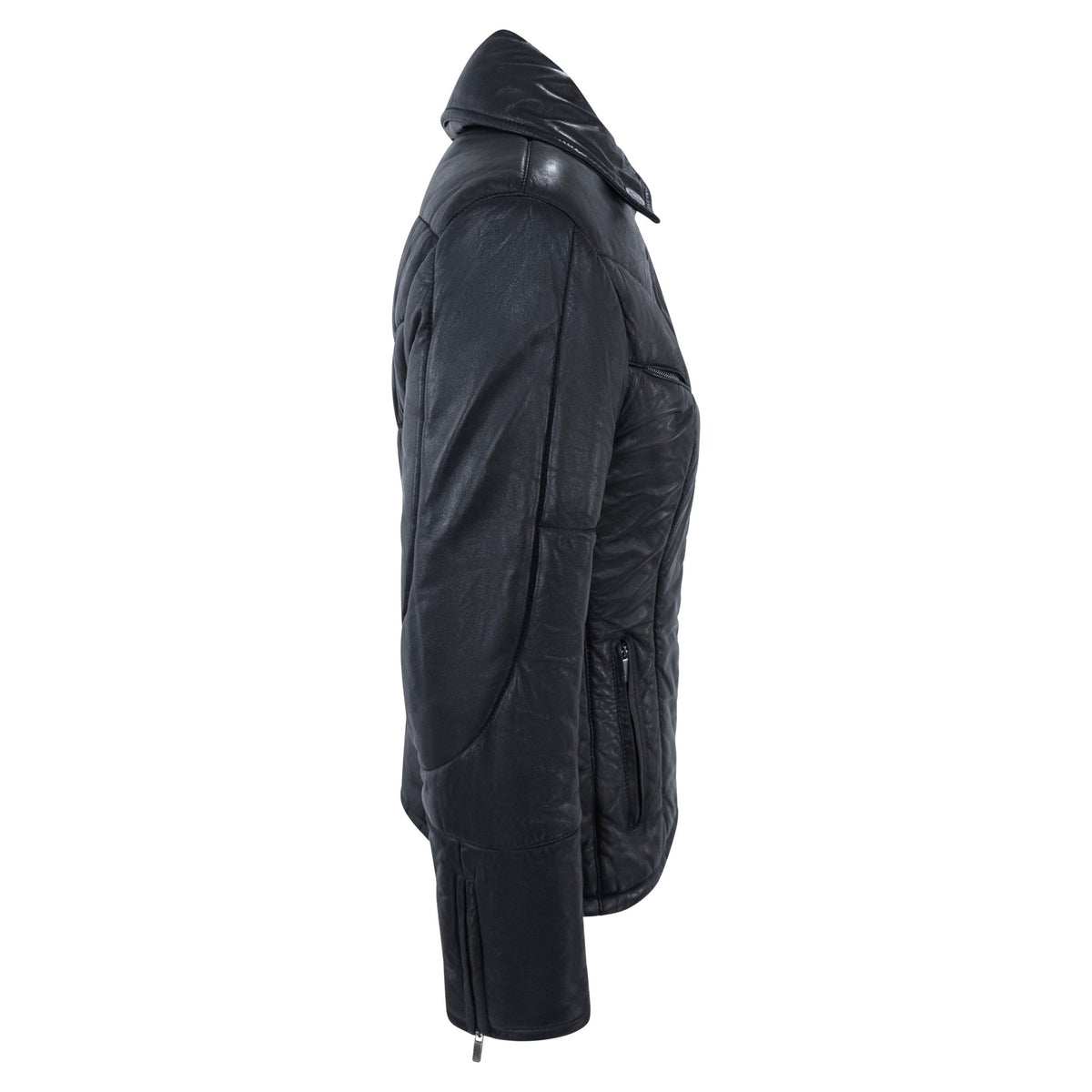 F/W 1998 Gucci by Tom Ford Black Leather Puffer Quilted Moto Jacket - RealList