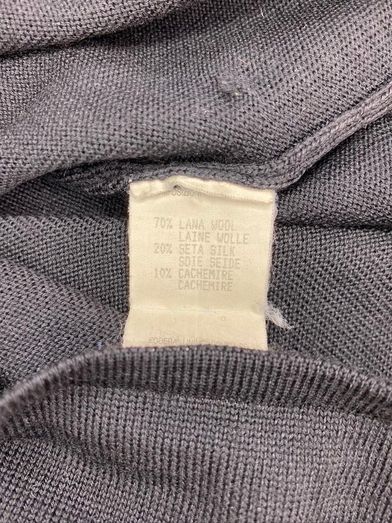 F/W 1998 Gucci by Tom Ford Black Wool Blend Knit Buckle Tank Top - RealList