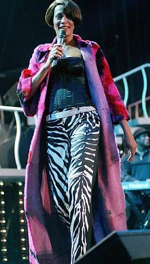 F/W 1999 Dolce & Gabbana 'Kitsch' Runway Pink Purple Tie - Dye Lapin Fur Coat - RealList