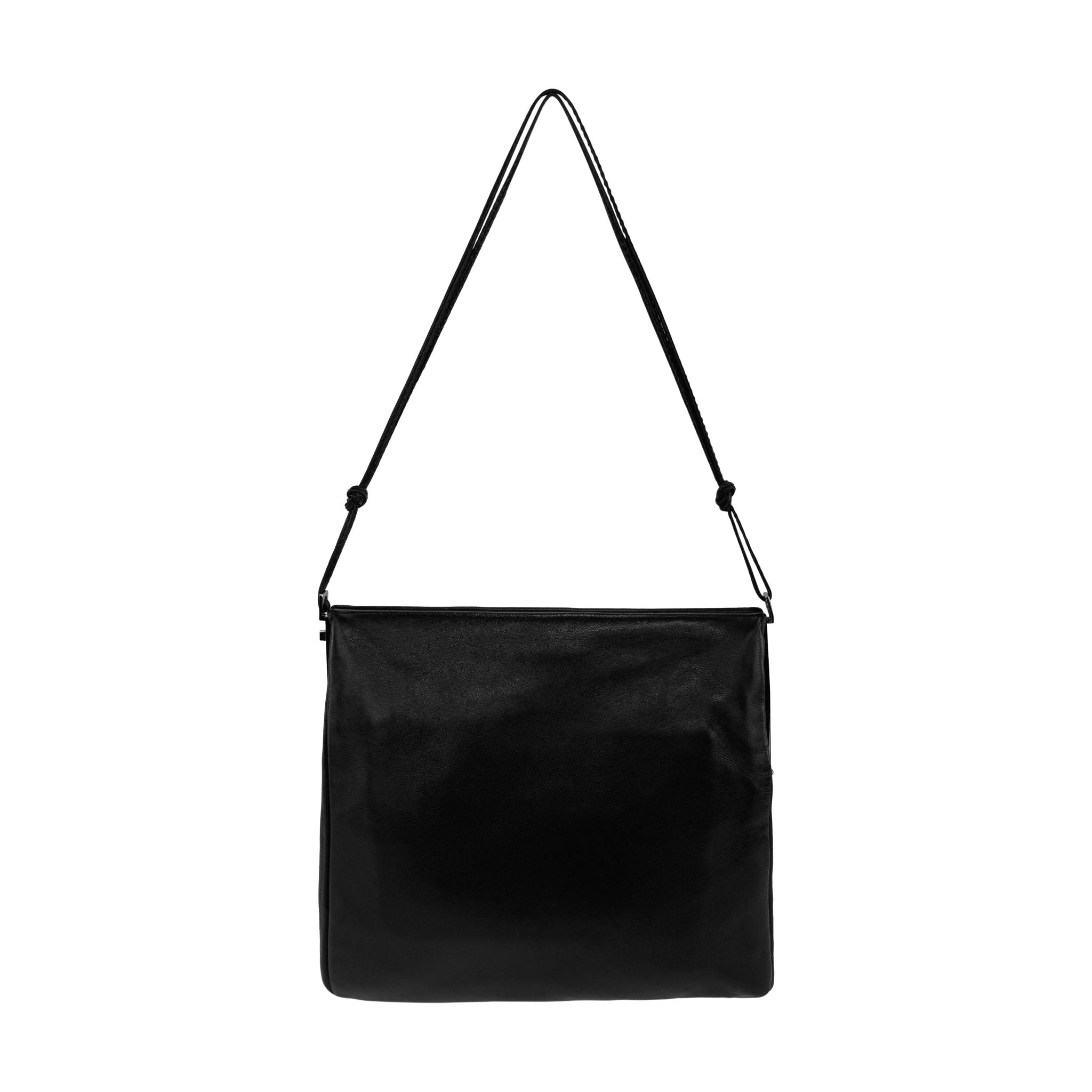 F/W 1999 Gucci by Tom Ford Black Leather Rosette Silver Frame Shoulder Bag - RealList