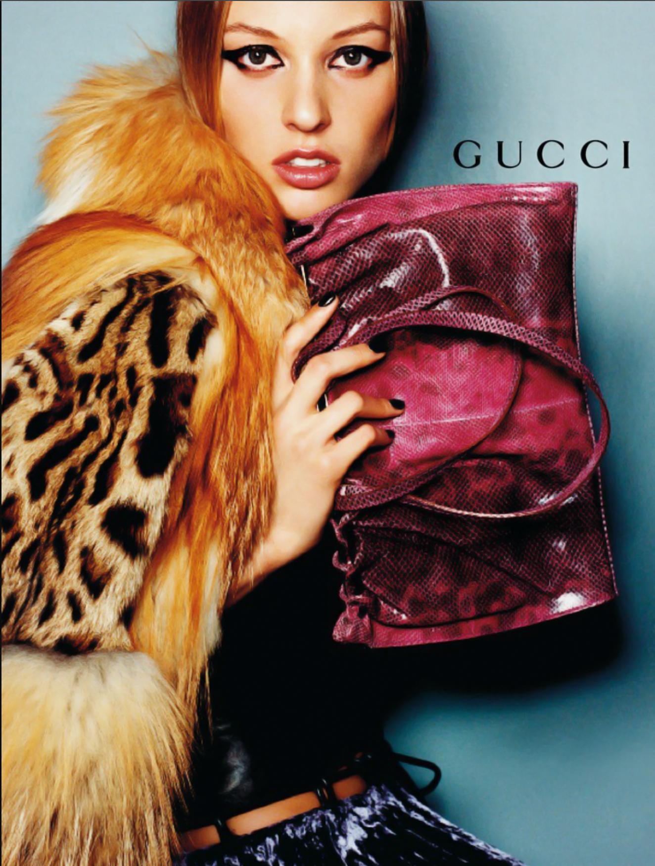 F/W 1999 Gucci by Tom Ford Green Karung Snakeskin Silver Bar Shoulder Bag - RealList