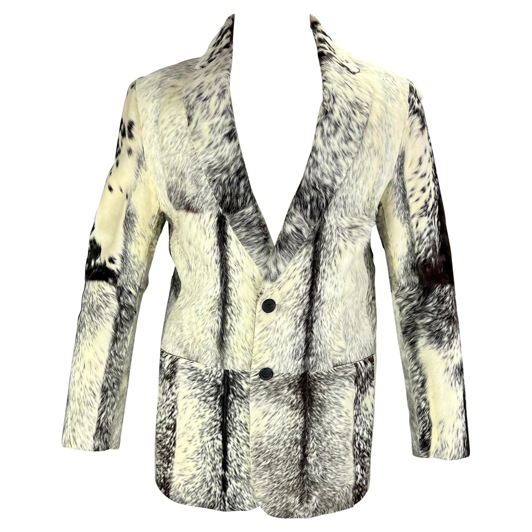 F/W 1999 Gucci by Tom Ford Men's Ad White Pony Hair Blazer NWT - RealList