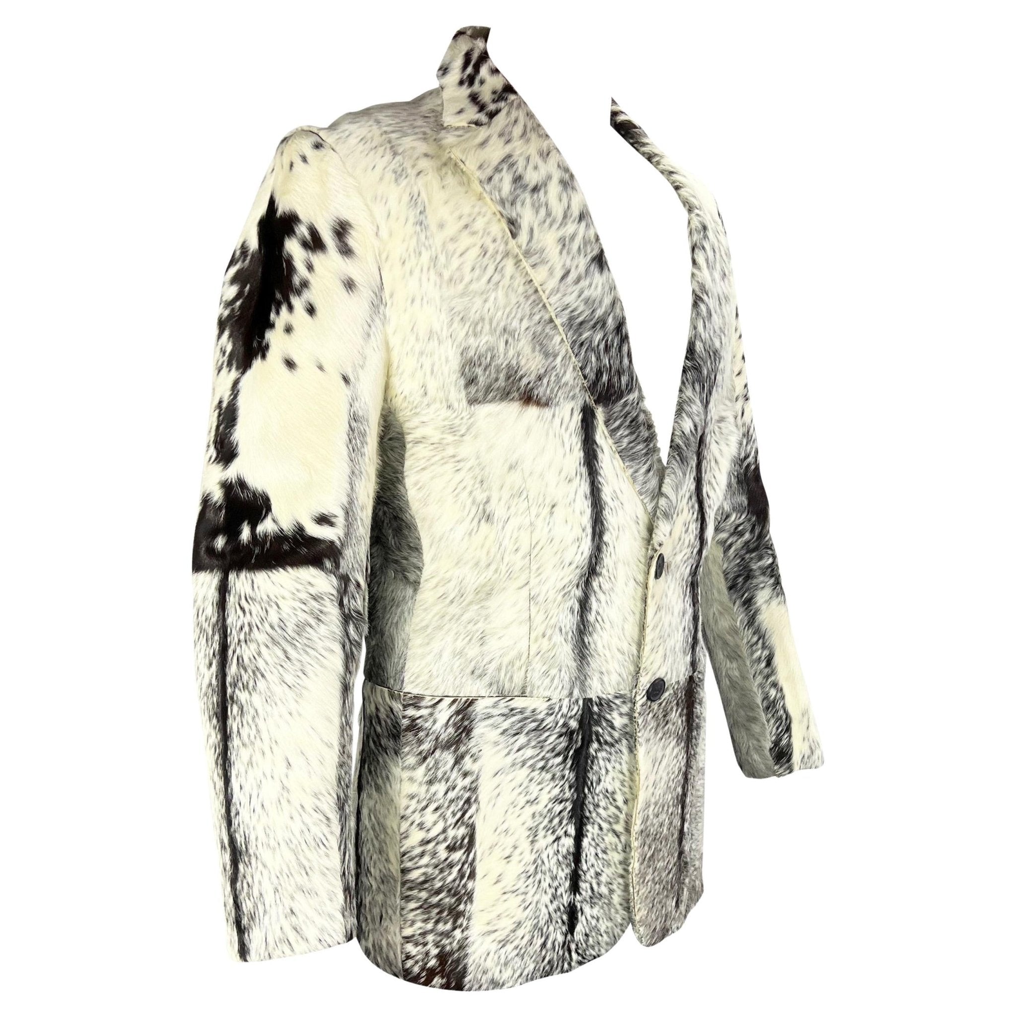 F/W 1999 Gucci by Tom Ford Men's Ad White Pony Hair Blazer NWT - RealList