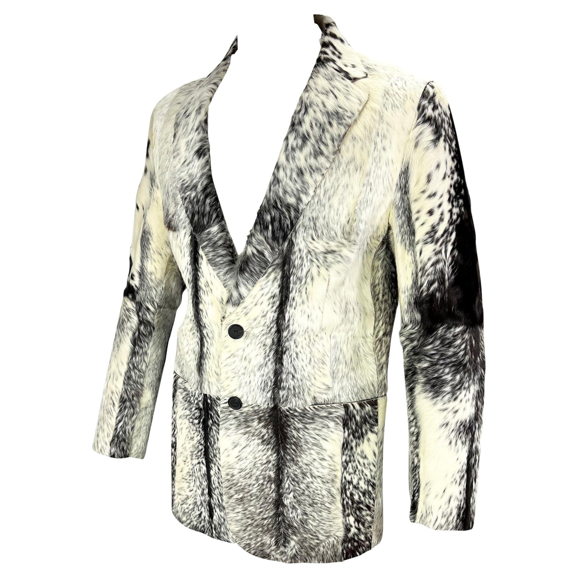 F/W 1999 Gucci by Tom Ford Men's Ad White Pony Hair Blazer NWT - RealList