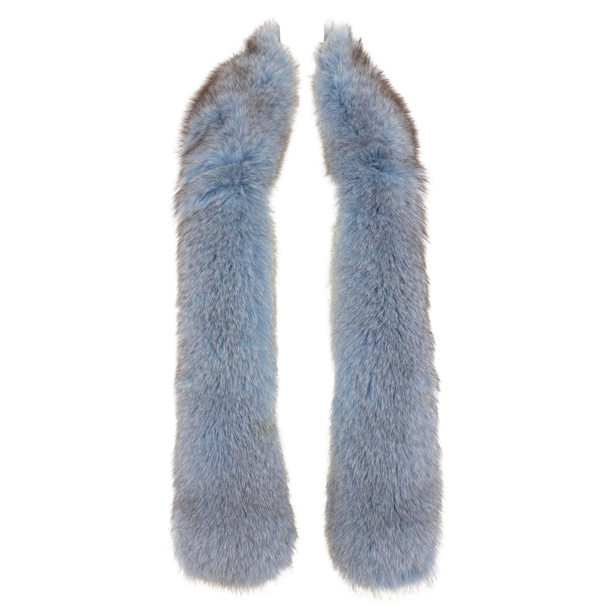 F/W 2000 Christian Dior by John Galliano Light Blue Denim Fur Scarf - RealList