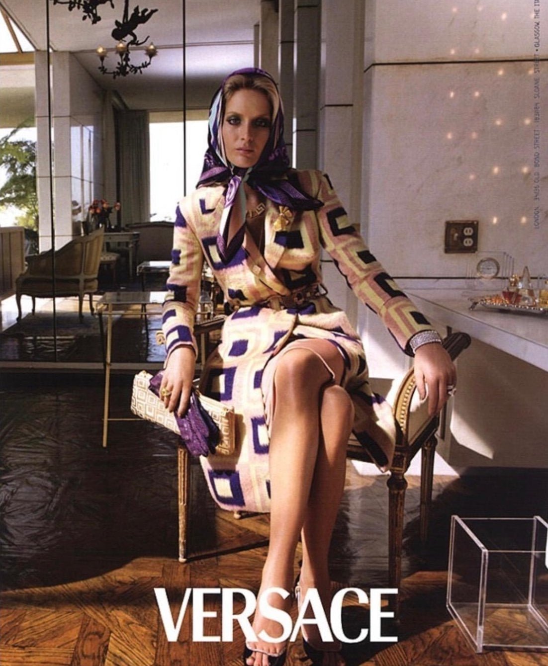 F/W 2000 Gianni Versace by Donatella Light Pink Python Accented Runway Coat - RealList