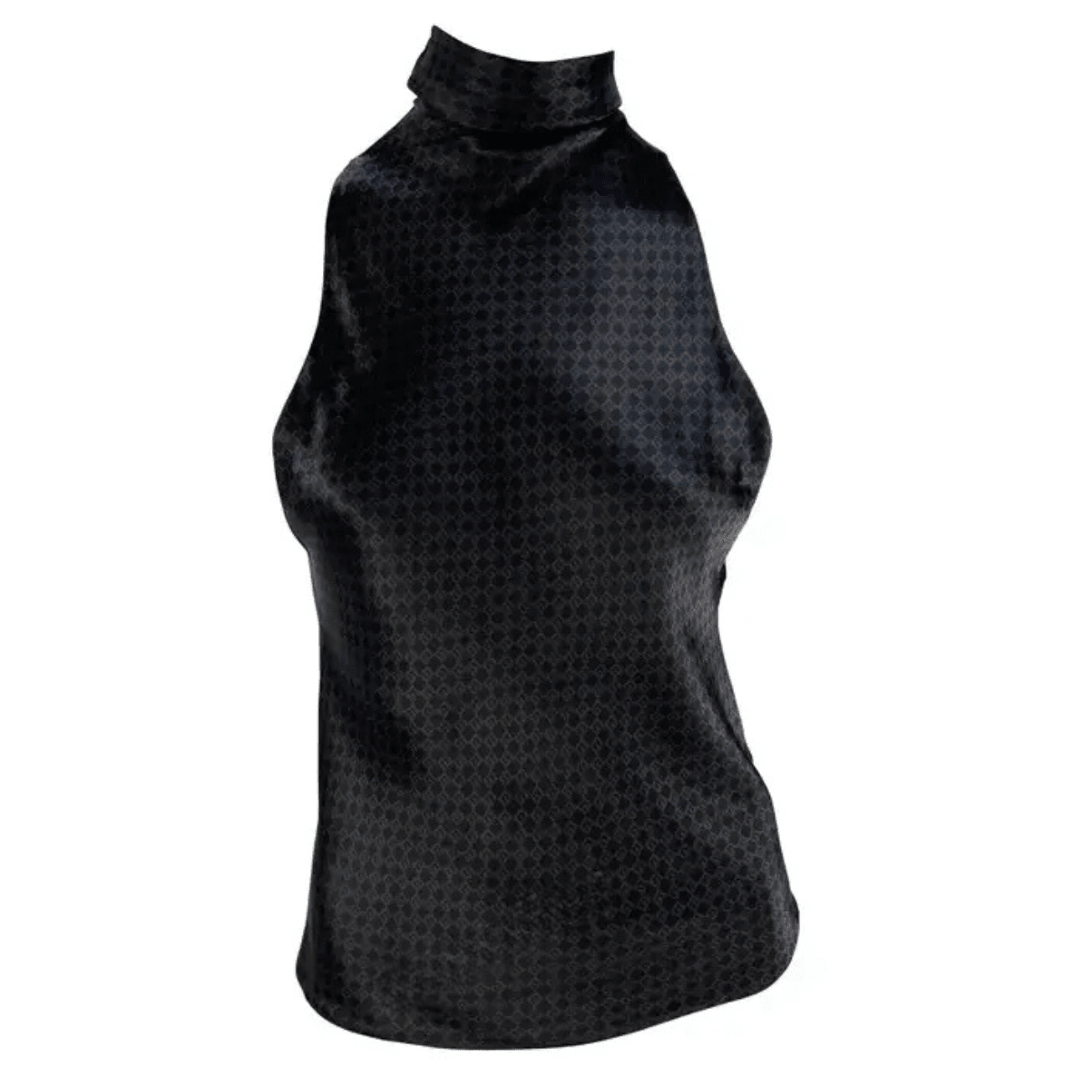 F/W 2000 Gucci by Tom Ford Brown Square 'G' Monogram Mock Neck Sleeveless Top - RealList