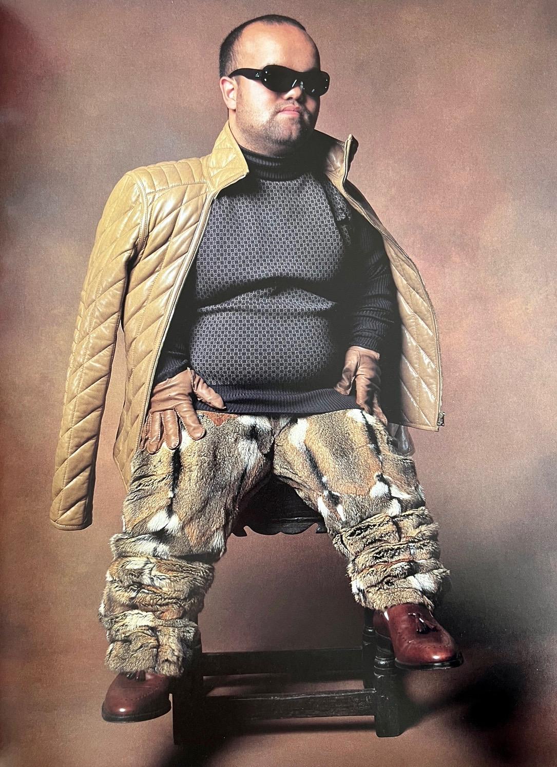 F/W 2000 Gucci by Tom Ford GG Mock Neck Stretch Silk Blend Beige Sweater Top - RealList