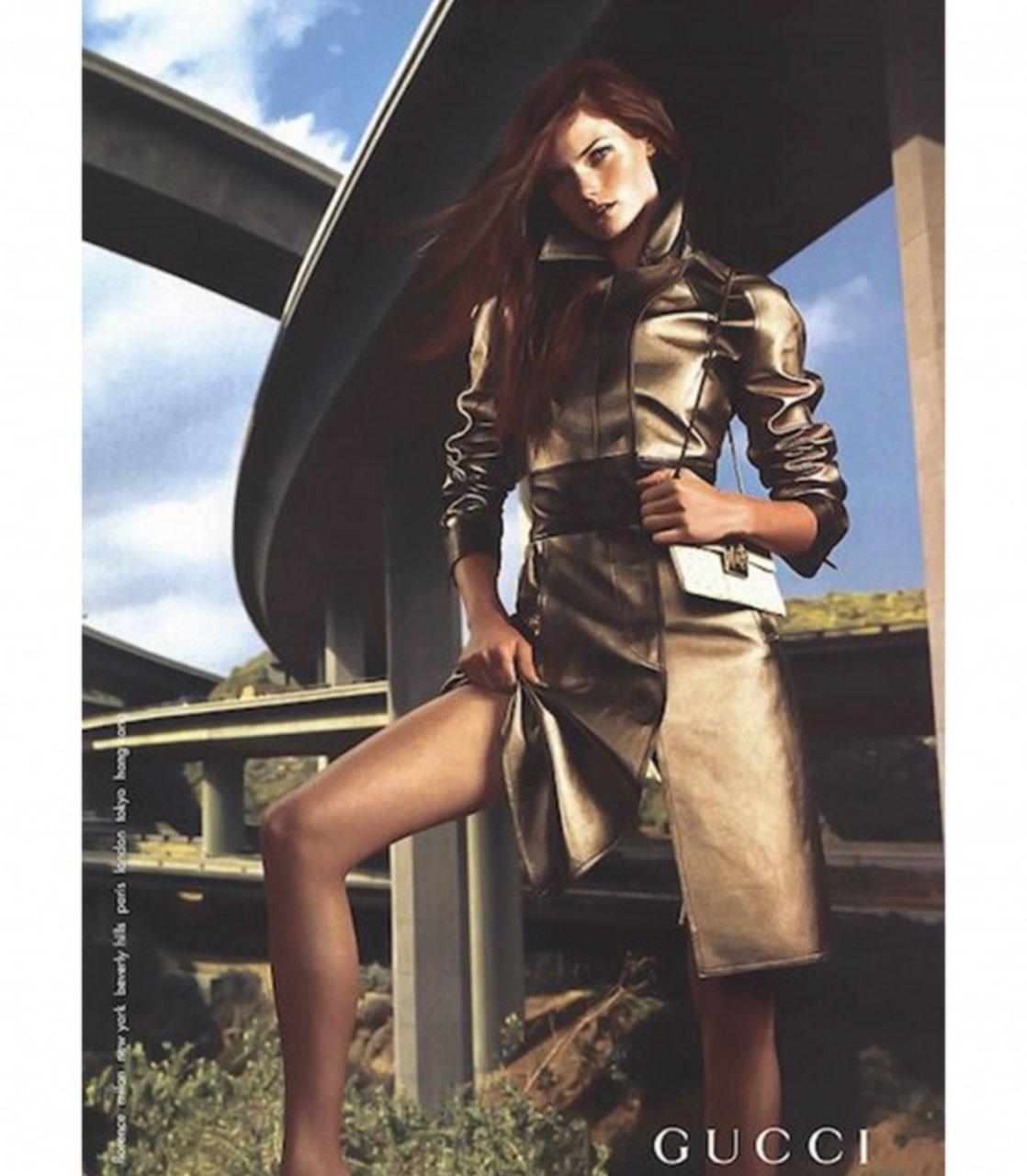 F/W 2000 Gucci by Tom Ford Gold Metallic Two - Tone Leather Jacket - RealList