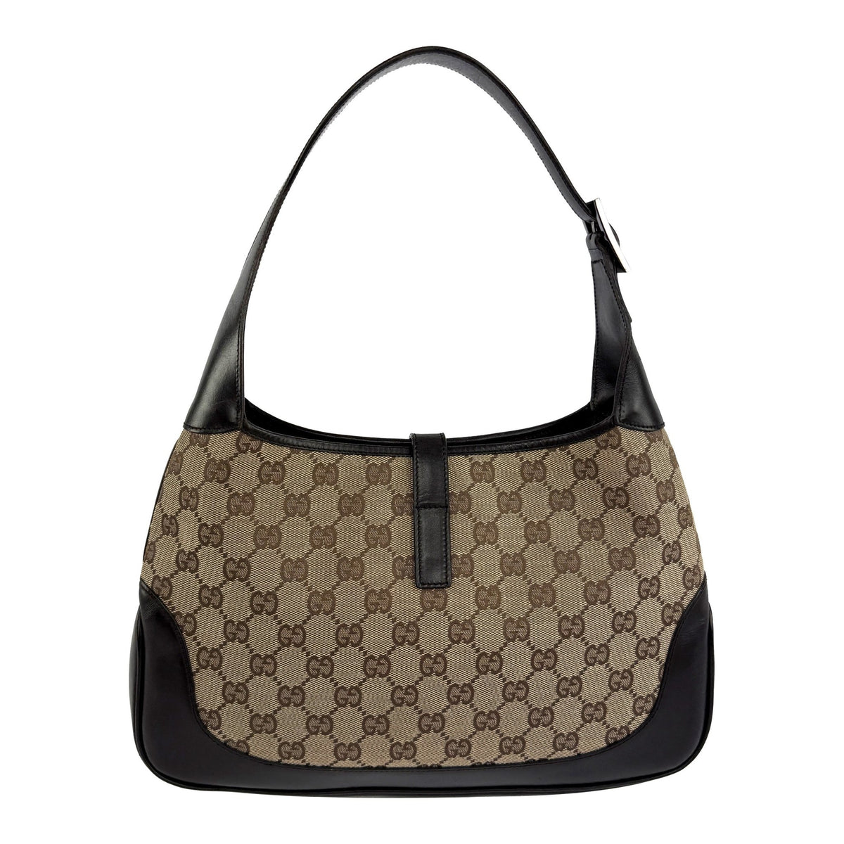 F/W 2000 Gucci by Tom Ford Web GG Canvas Medium Jackie Shoulder Bag - RealList