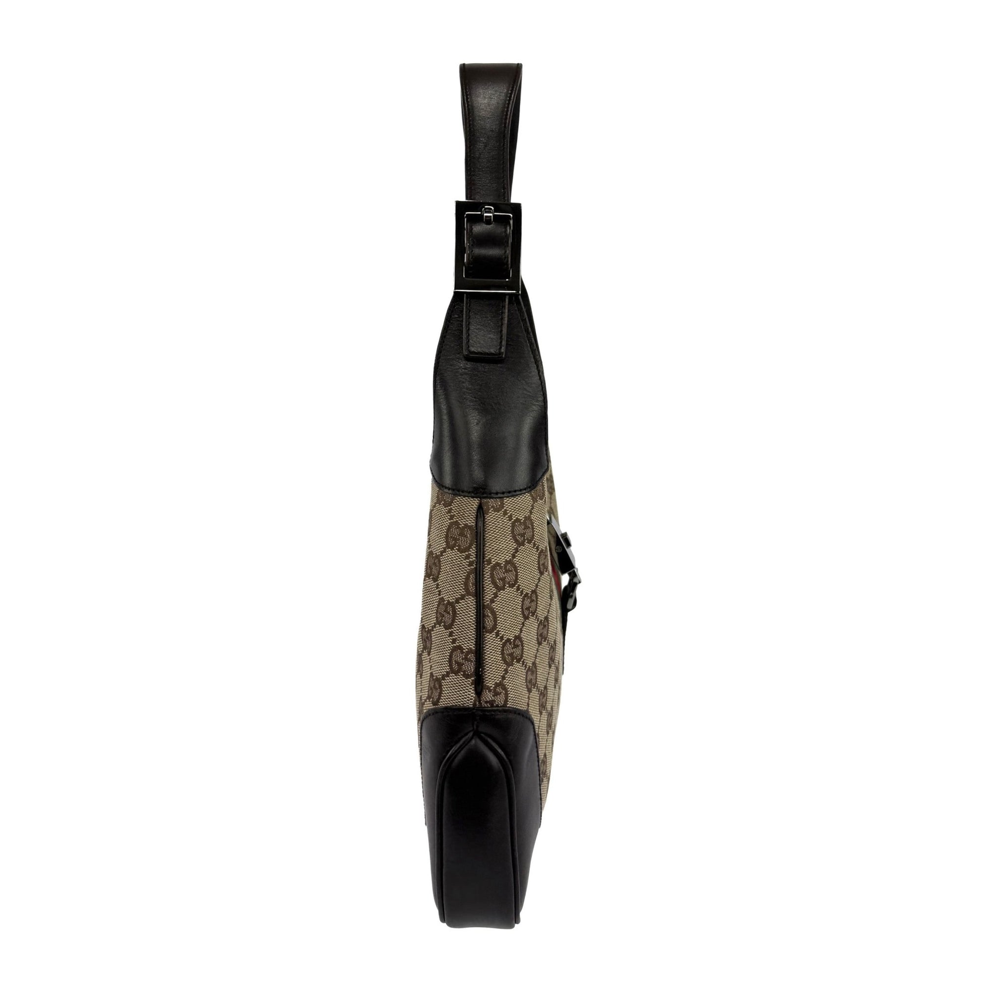 F/W 2000 Gucci by Tom Ford Web GG Canvas Medium Jackie Shoulder Bag - RealList