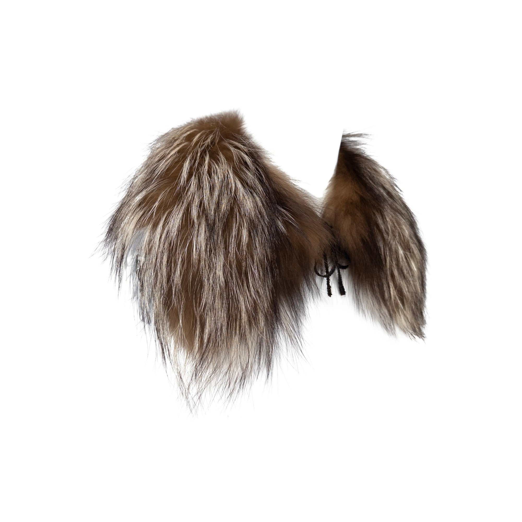 F/W 2000 Prada Runway Brown Genuine Brown Fox Fur Mini Scarf Collar - RealList