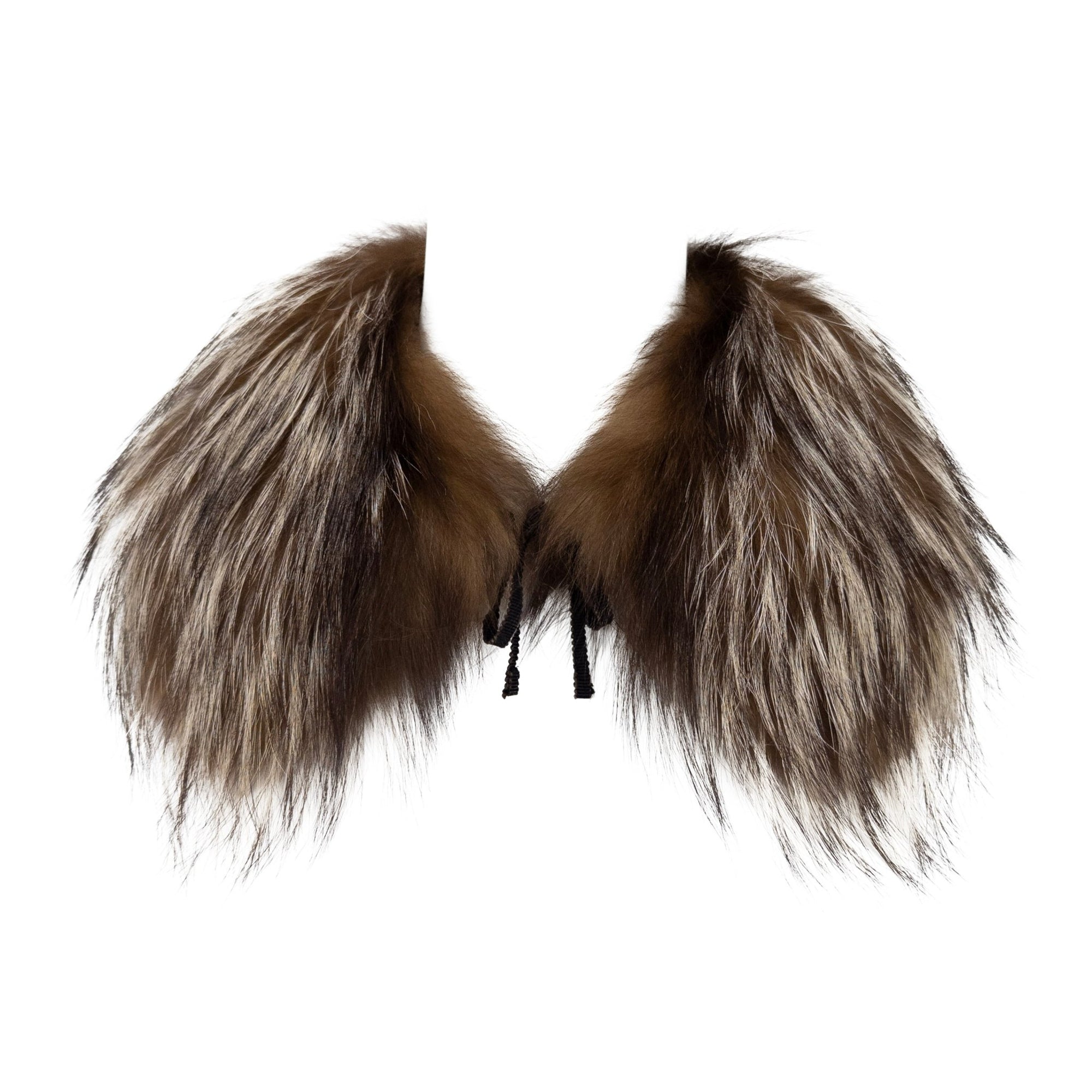 F/W 2000 Prada Runway Brown Genuine Brown Fox Fur Mini Scarf Collar - RealList