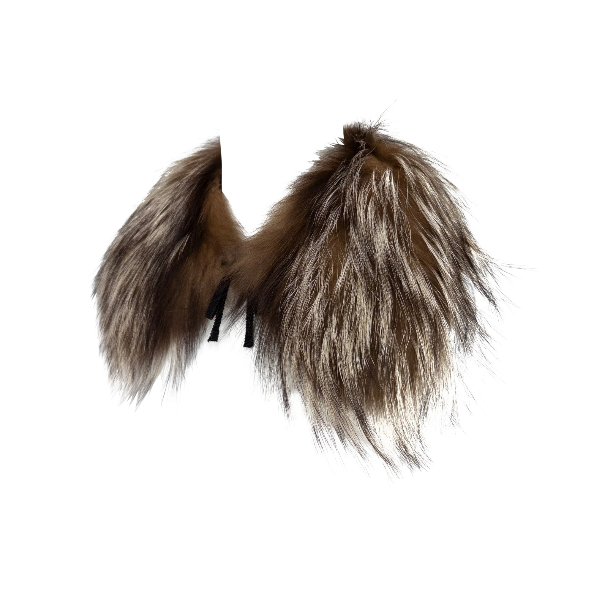 F/W 2000 Prada Runway Brown Genuine Brown Fox Fur Mini Scarf Collar - RealList