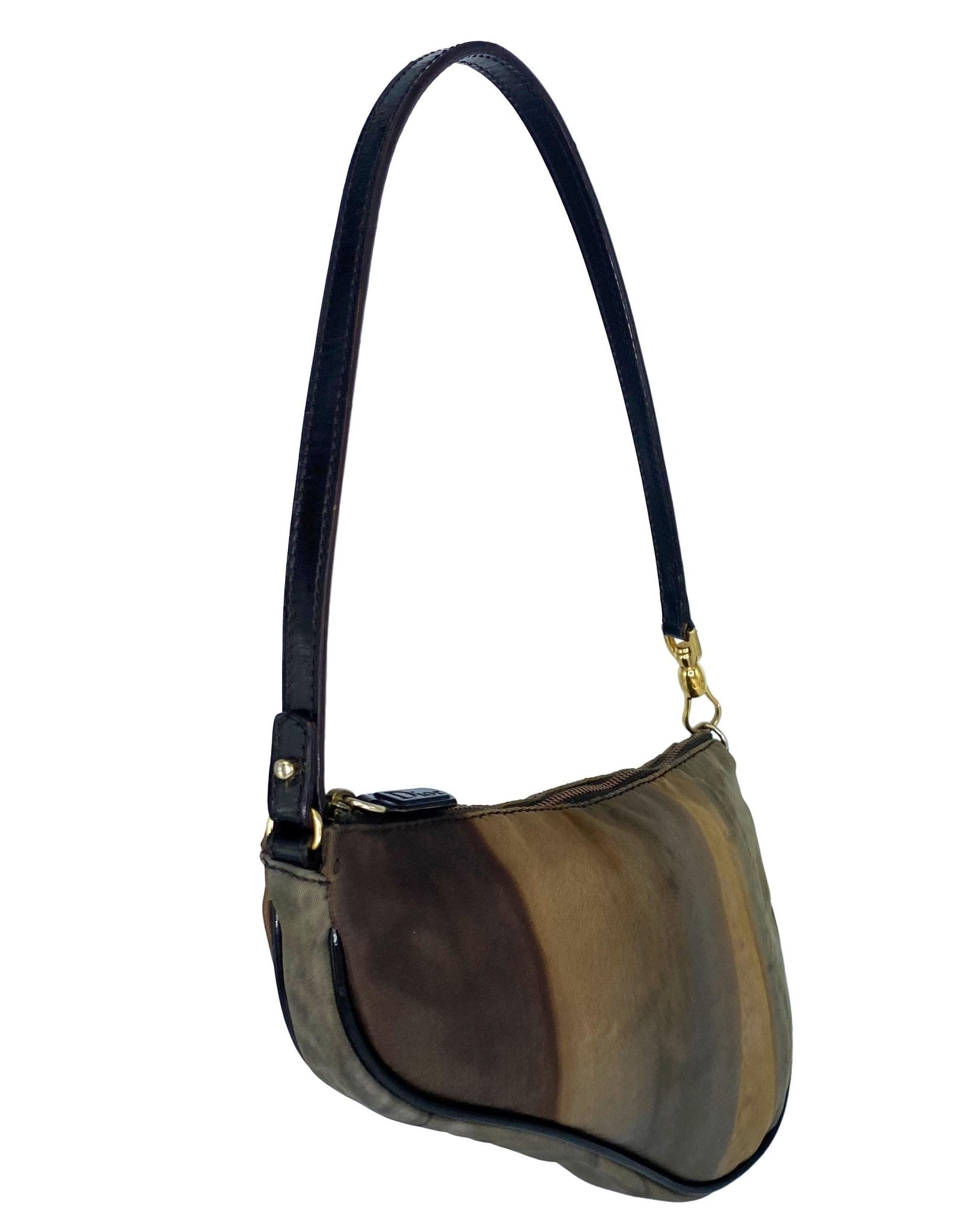 F/W 2001 Christian Dior by John Galliano Abstract Nylon Saddle Bag Pochette - RealList