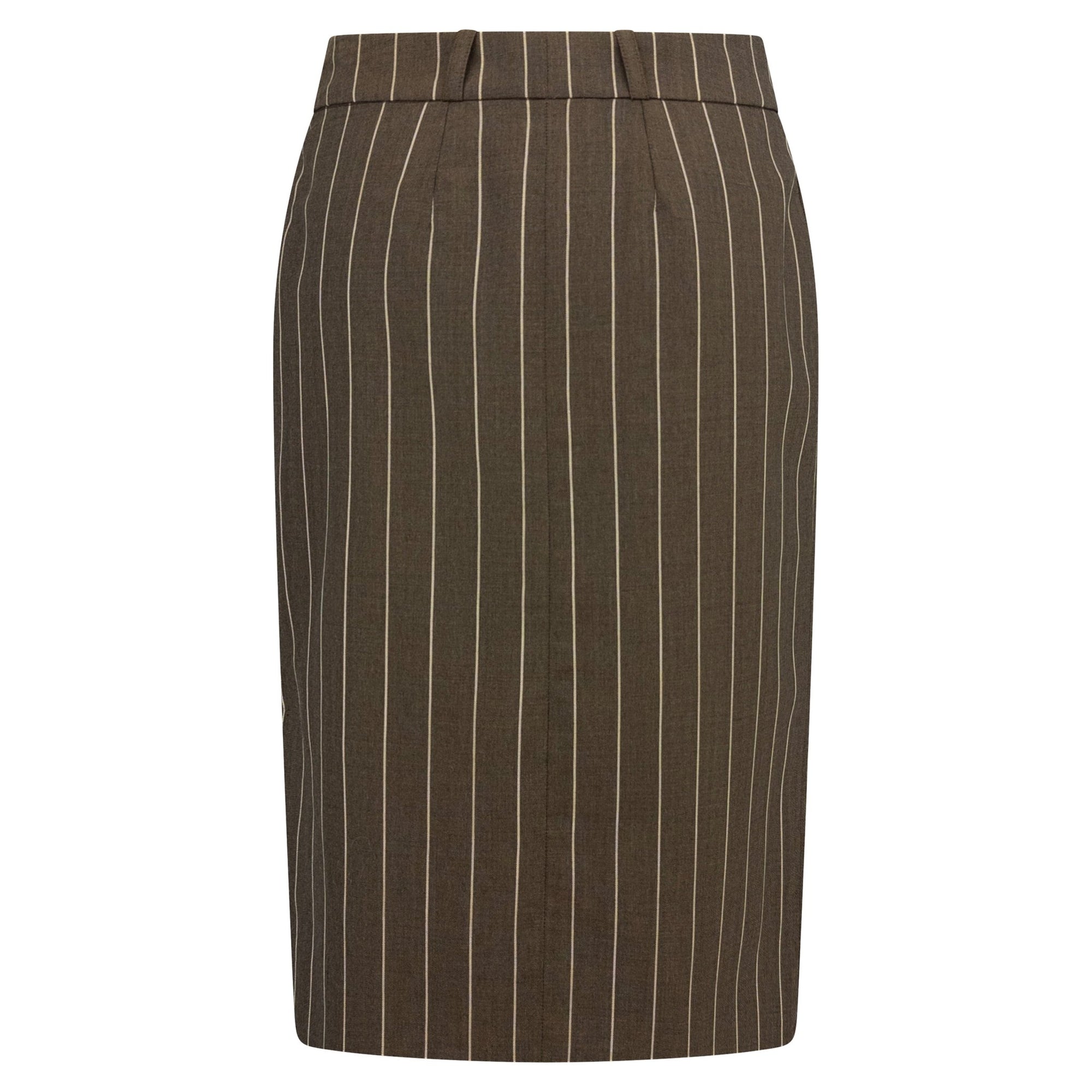 F/W 2001 Christian Dior by John Galliano Grey Green Pinstripe Silk Skirt - RealList