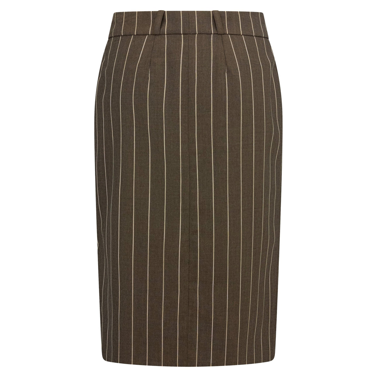 F/W 2001 Christian Dior by John Galliano Grey Green Pinstripe Silk Skirt - RealList