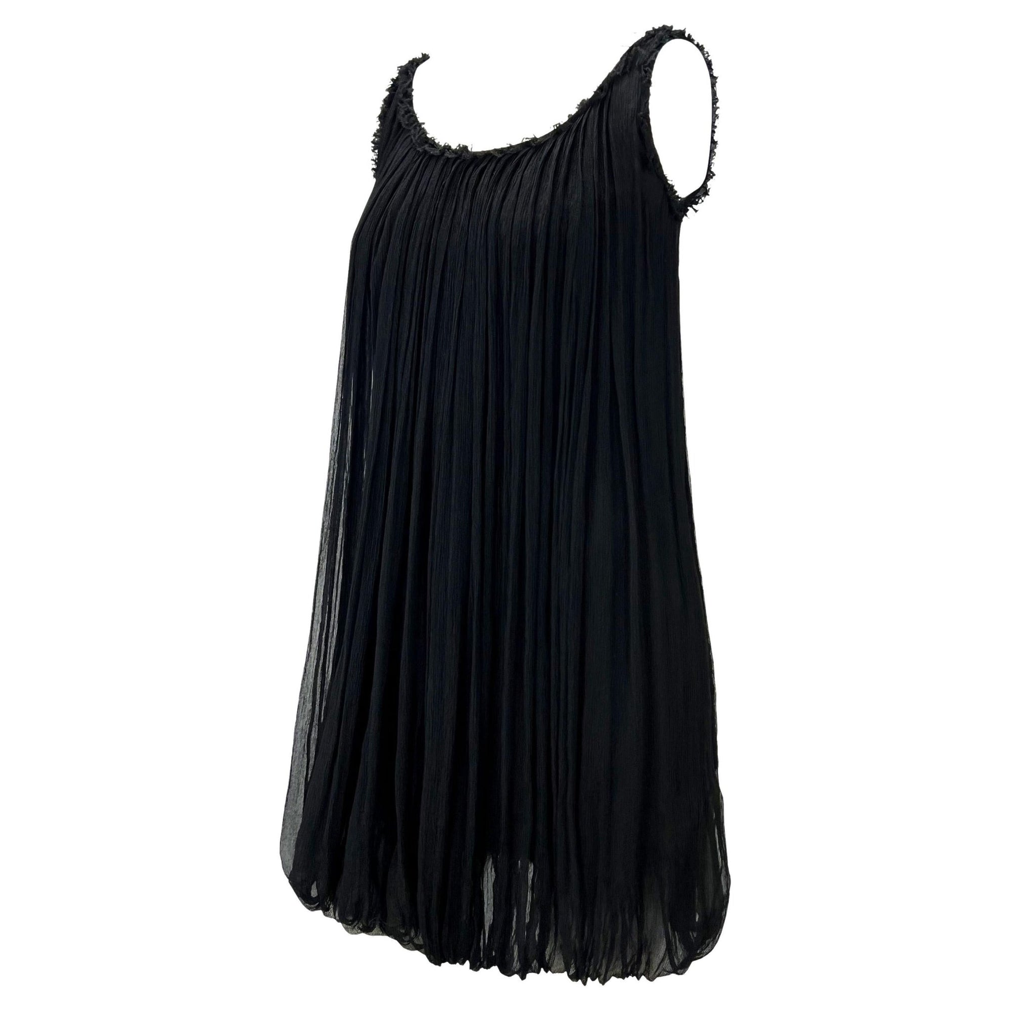 F/W 2001 Gucci by Tom Ford Black Tulle Sleeveless Shift Dress - RealList
