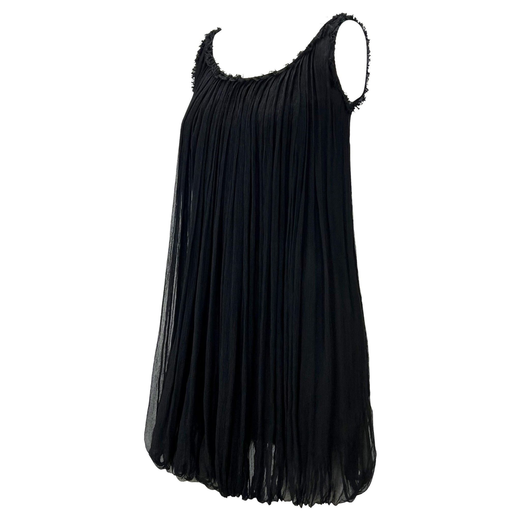 F/W 2001 Gucci by Tom Ford Black Tulle Sleeveless Shift Dress - RealList