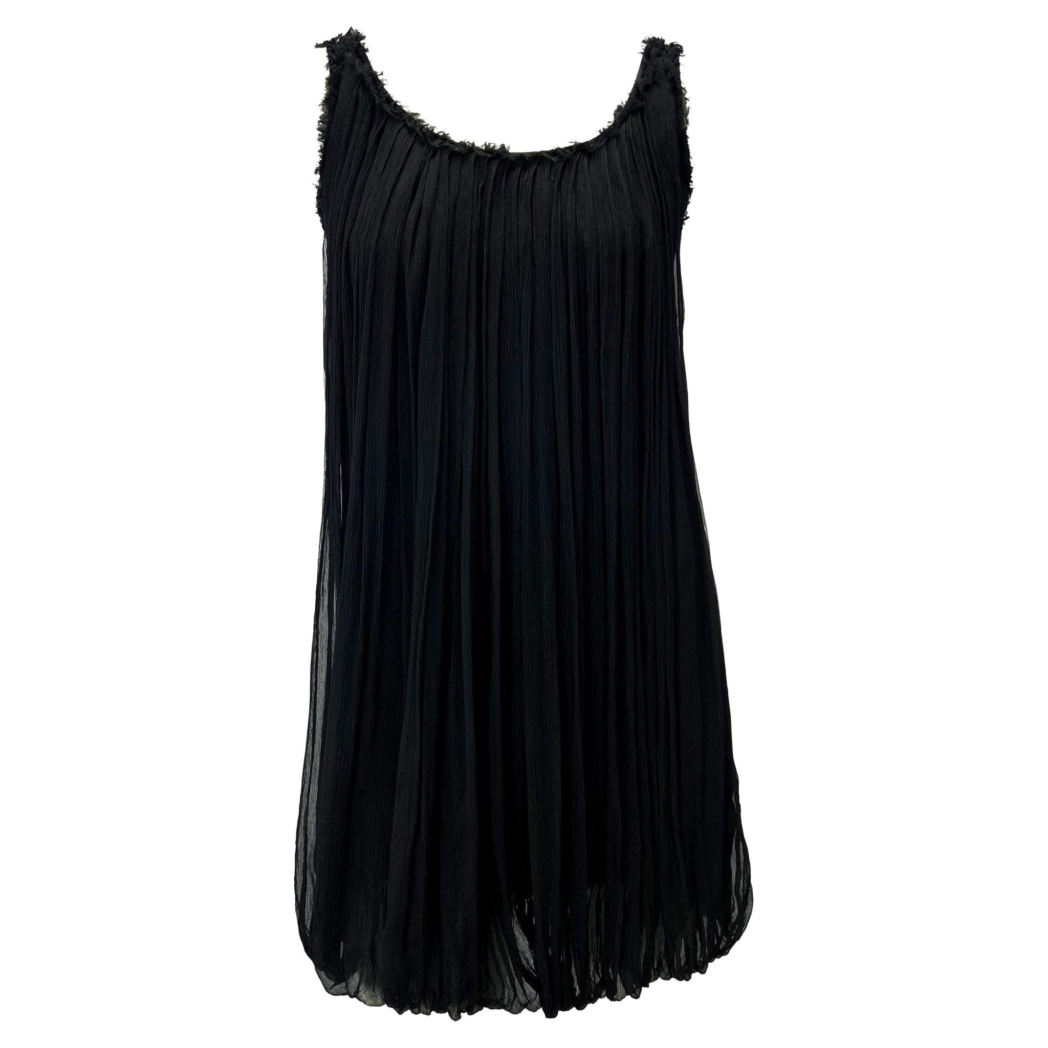 F/W 2001 Gucci by Tom Ford Black Tulle Sleeveless Shift Dress - RealList