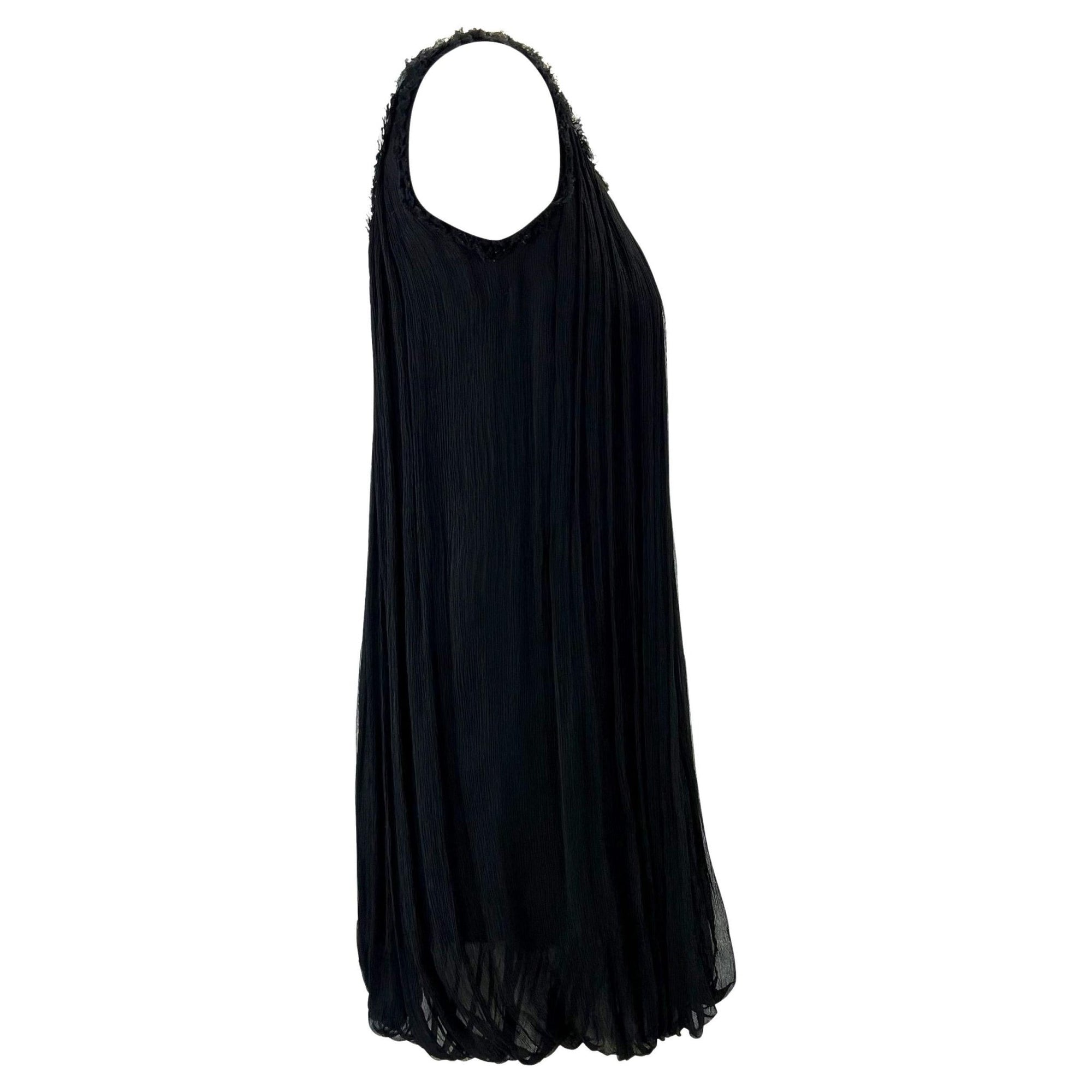 F/W 2001 Gucci by Tom Ford Black Tulle Sleeveless Shift Dress - RealList