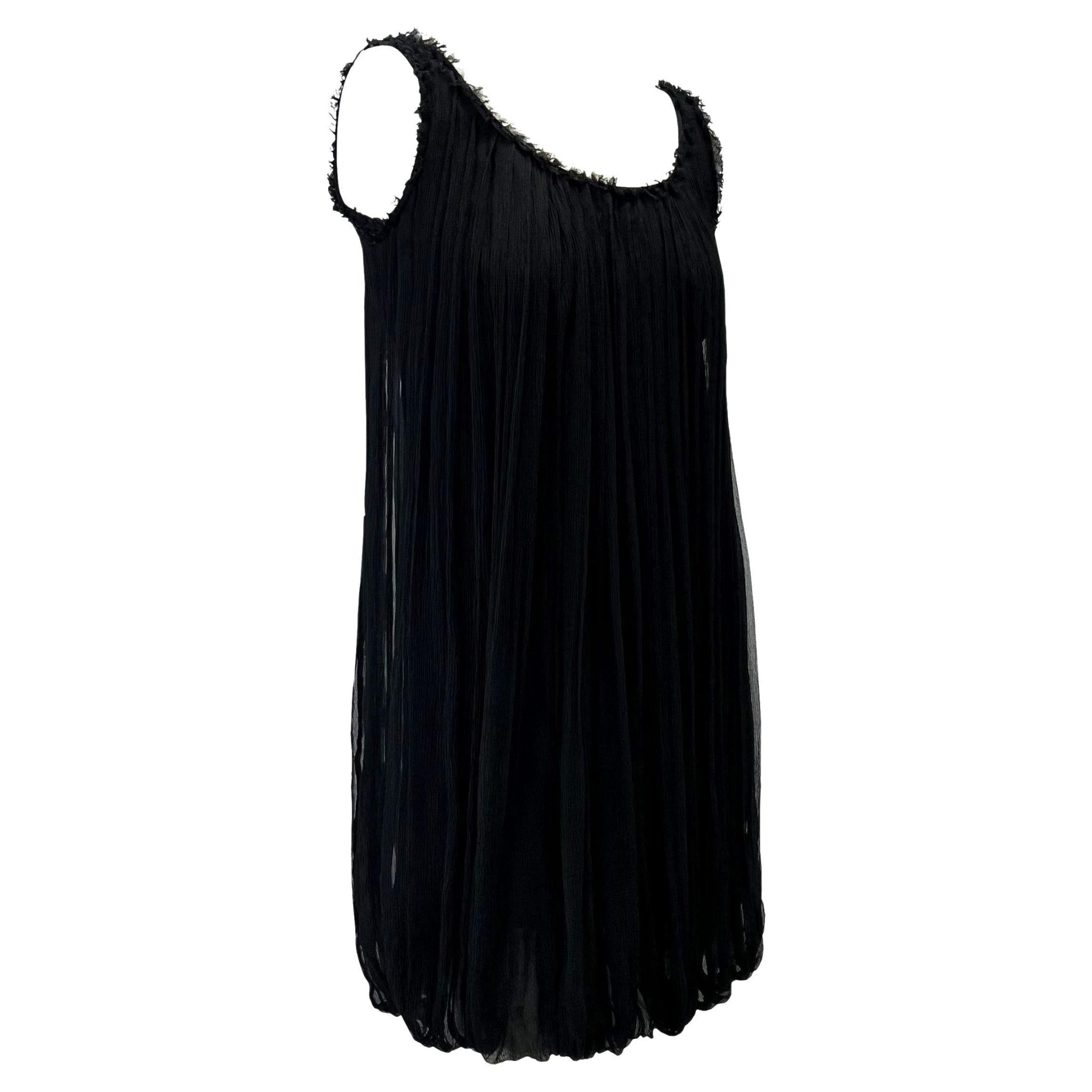 F/W 2001 Gucci by Tom Ford Black Tulle Sleeveless Shift Dress - RealList
