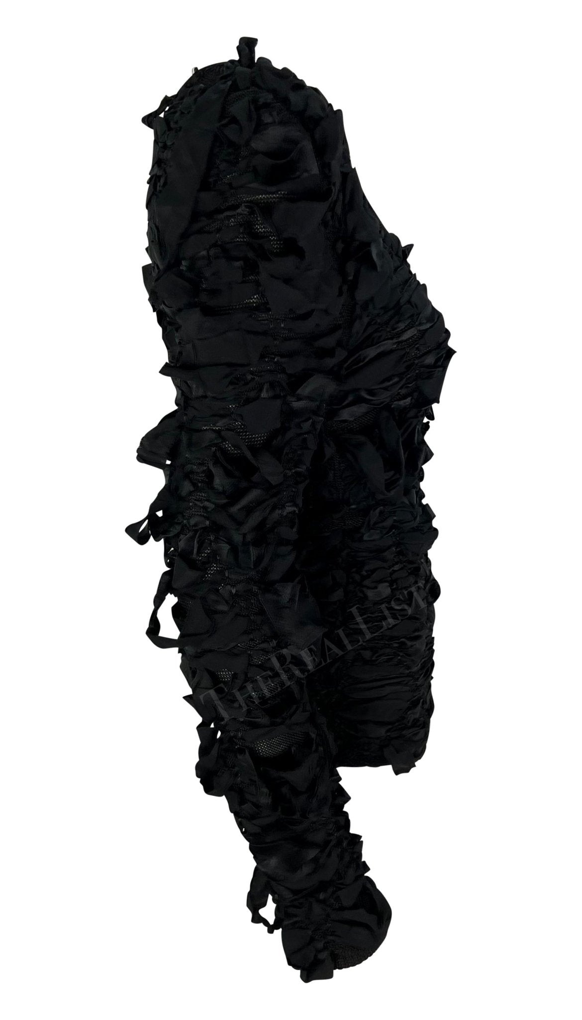 F/W 2001 Yves Saint Laurent by Tom Ford Black Ribbon Runway Sweater - RealList