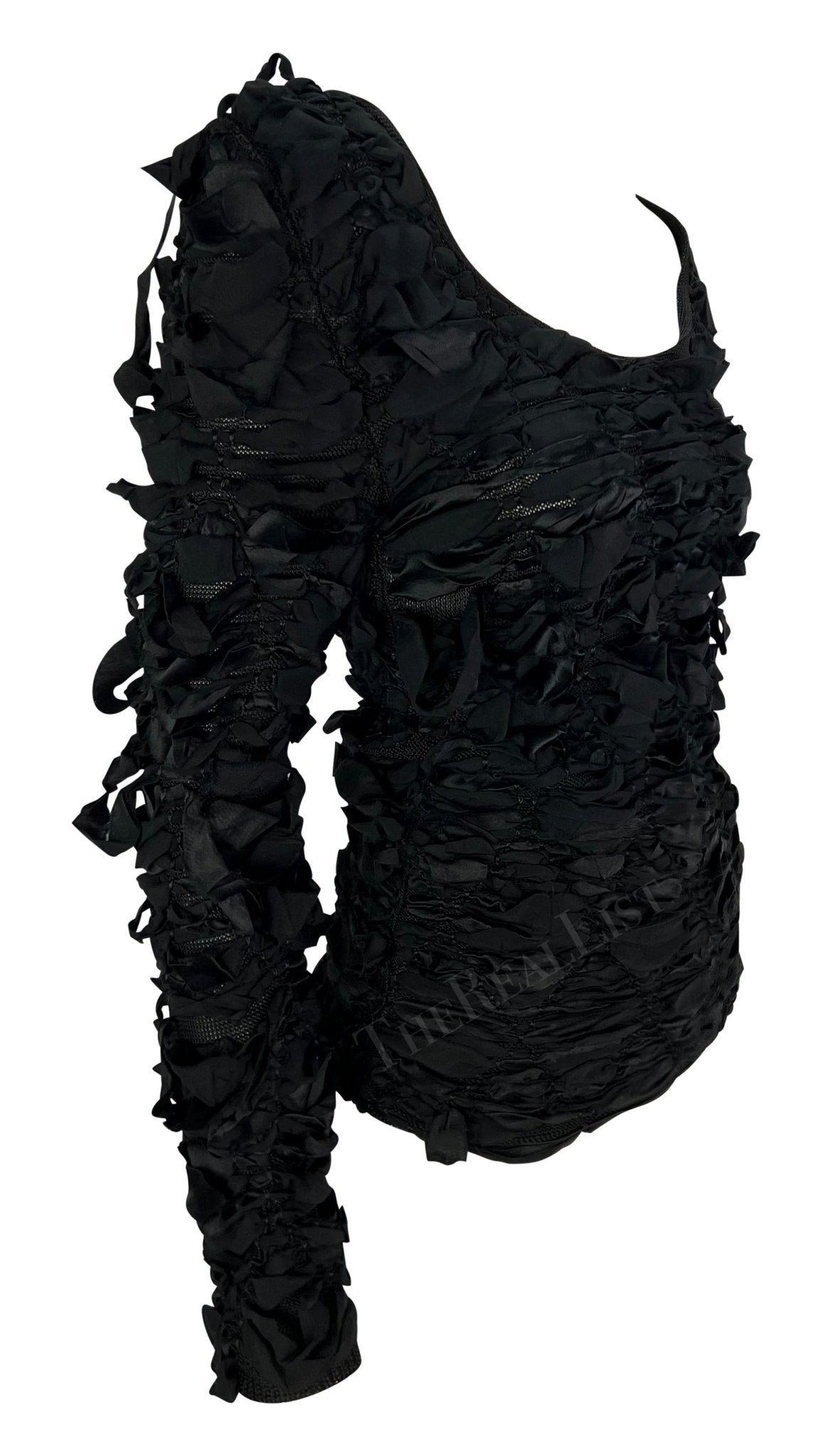 F/W 2001 Yves Saint Laurent by Tom Ford Black Ribbon Runway Sweater - RealList