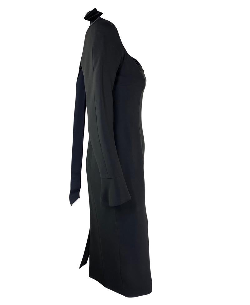 F/W 2001 Yves Saint Laurent by Tom Ford Velvet Ribbon Dress - RealList