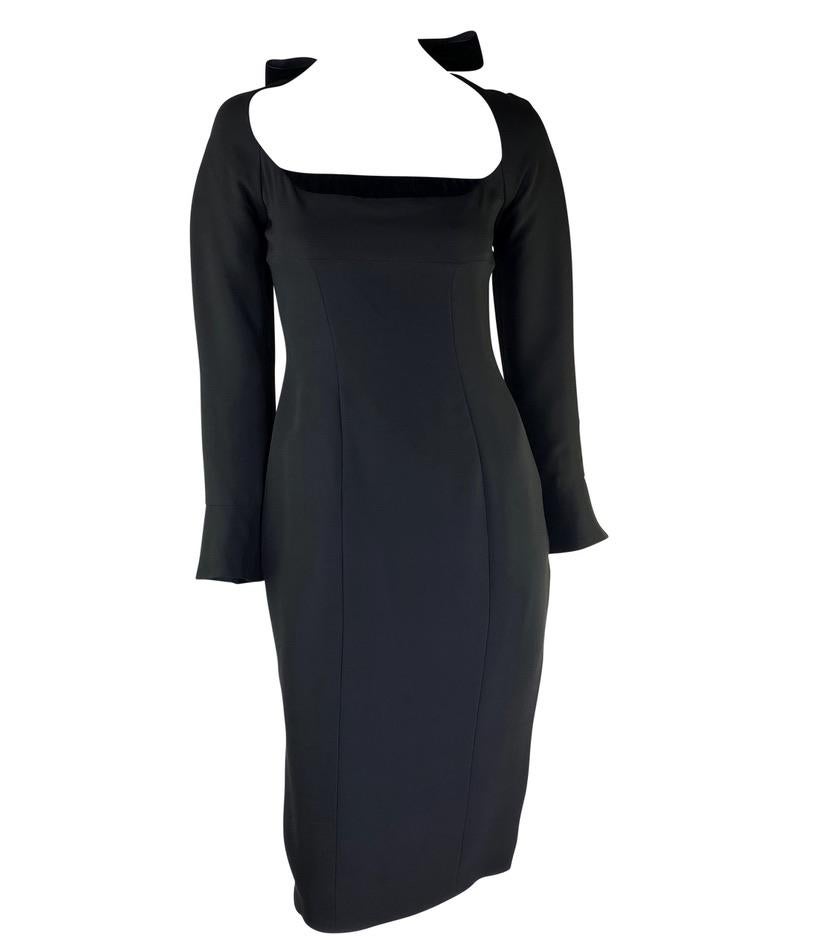 F/W 2001 Yves Saint Laurent by Tom Ford Velvet Ribbon Dress - RealList