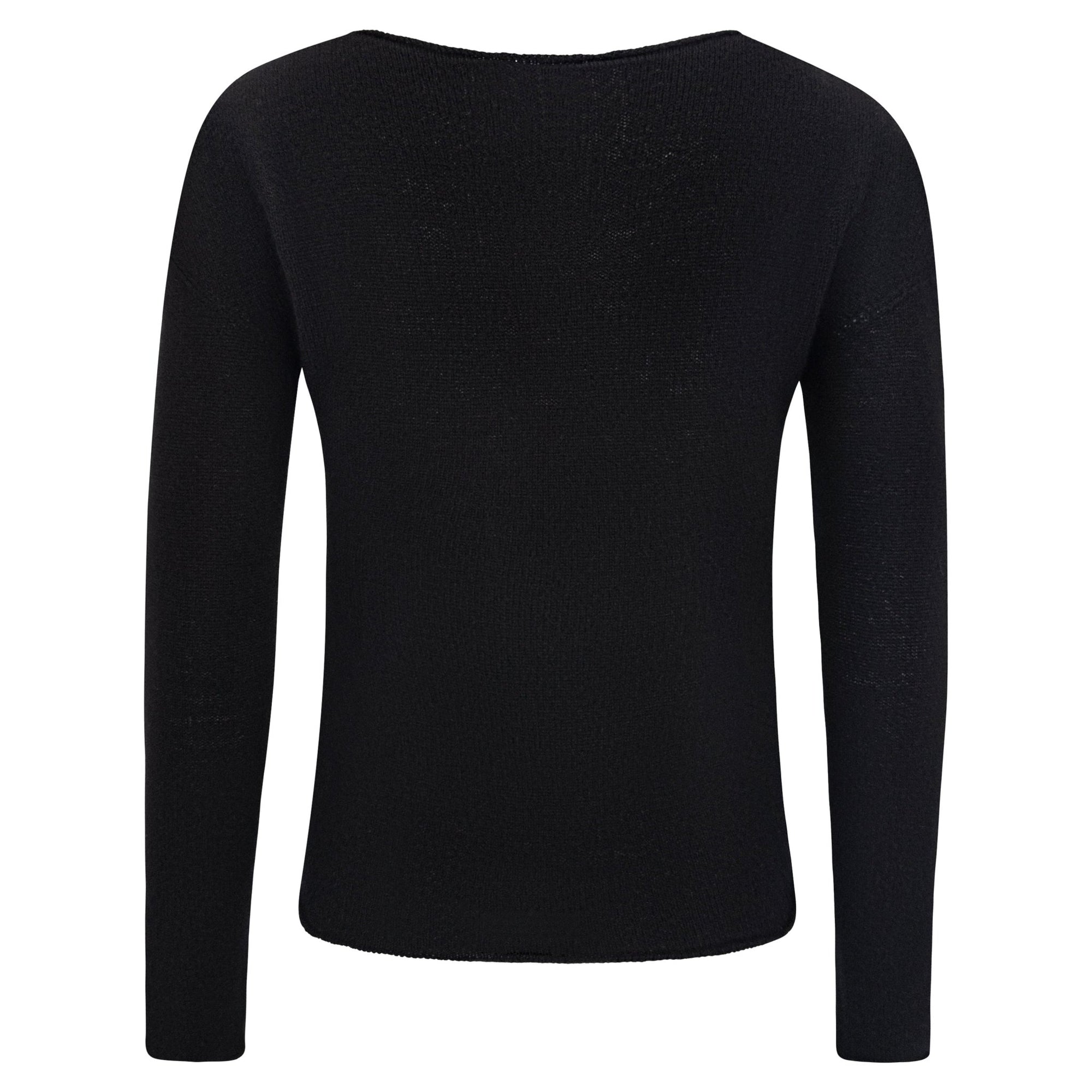 F/W 2002 Gucci by Tom Ford Black Cashmere Ribbon Lace - Up Sweater - RealList