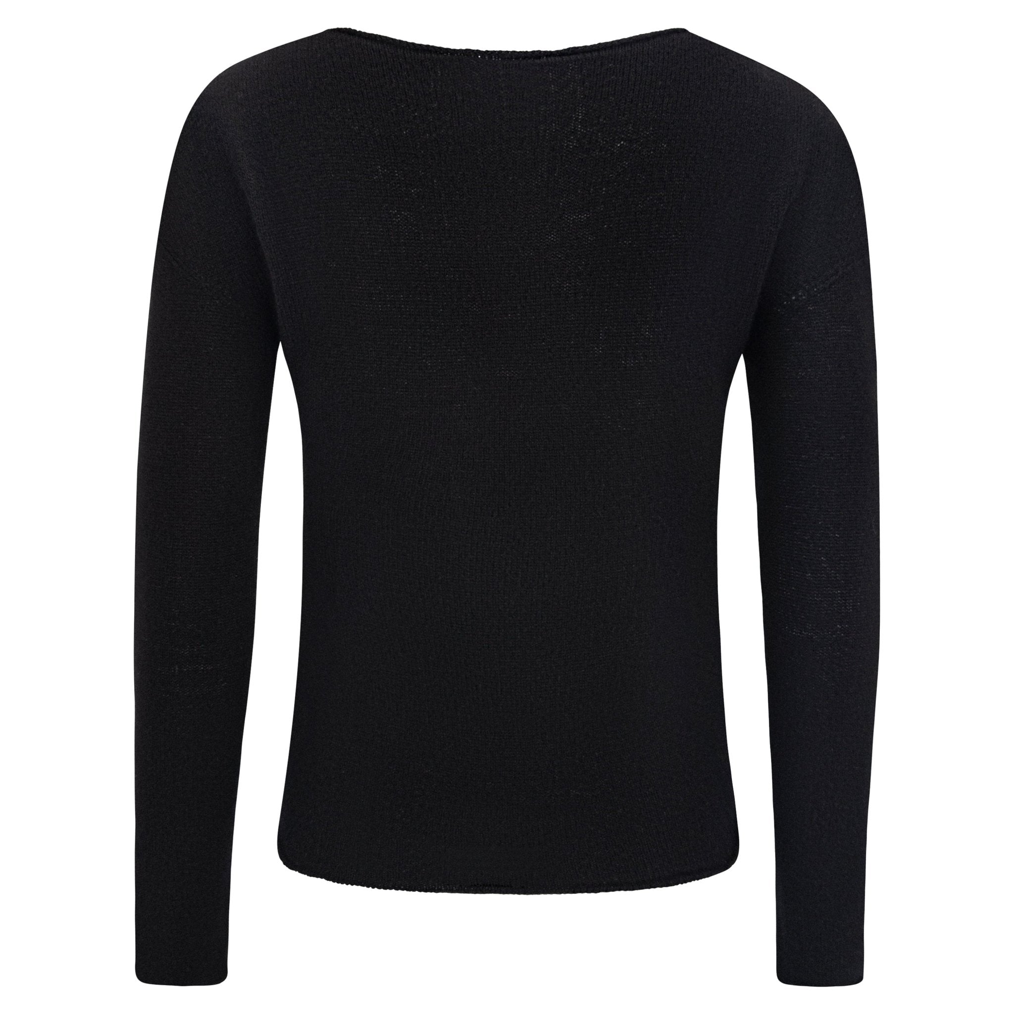 F/W 2002 Gucci by Tom Ford Black Cashmere Ribbon Lace - Up Sweater - RealList