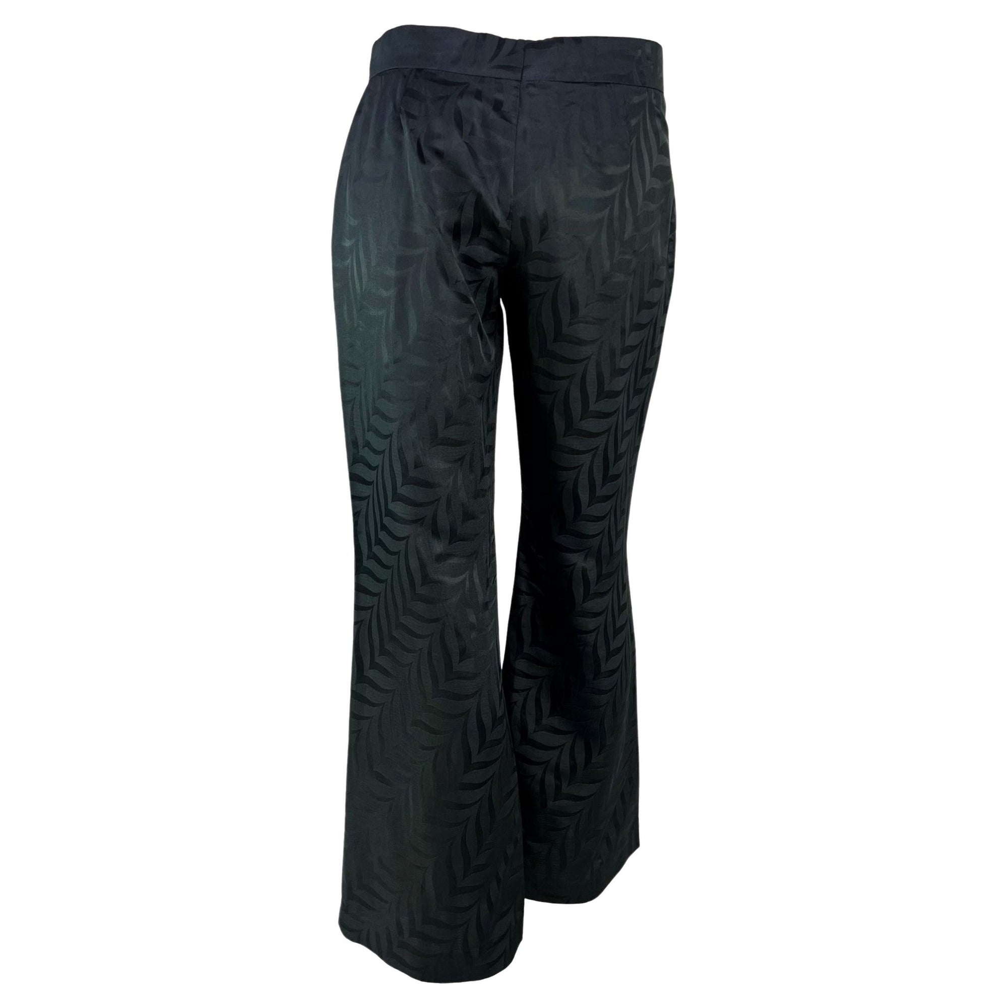 F/W 2002 Gucci by Tom Ford Black Kimono Print Silk Flare Pants - RealList