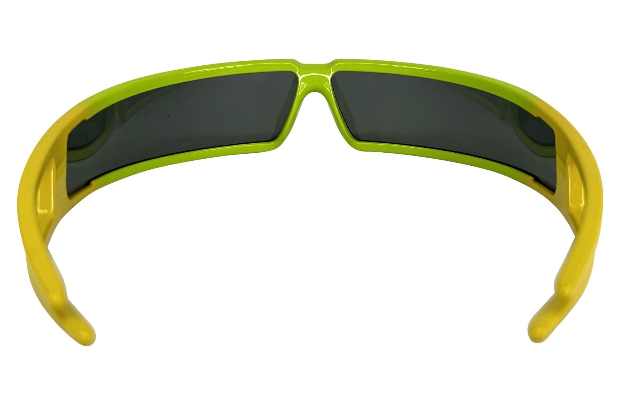 F/W 2003 Christian Dior by John Galliano Green Yellow Wrap Bandage Sunglasses - RealList