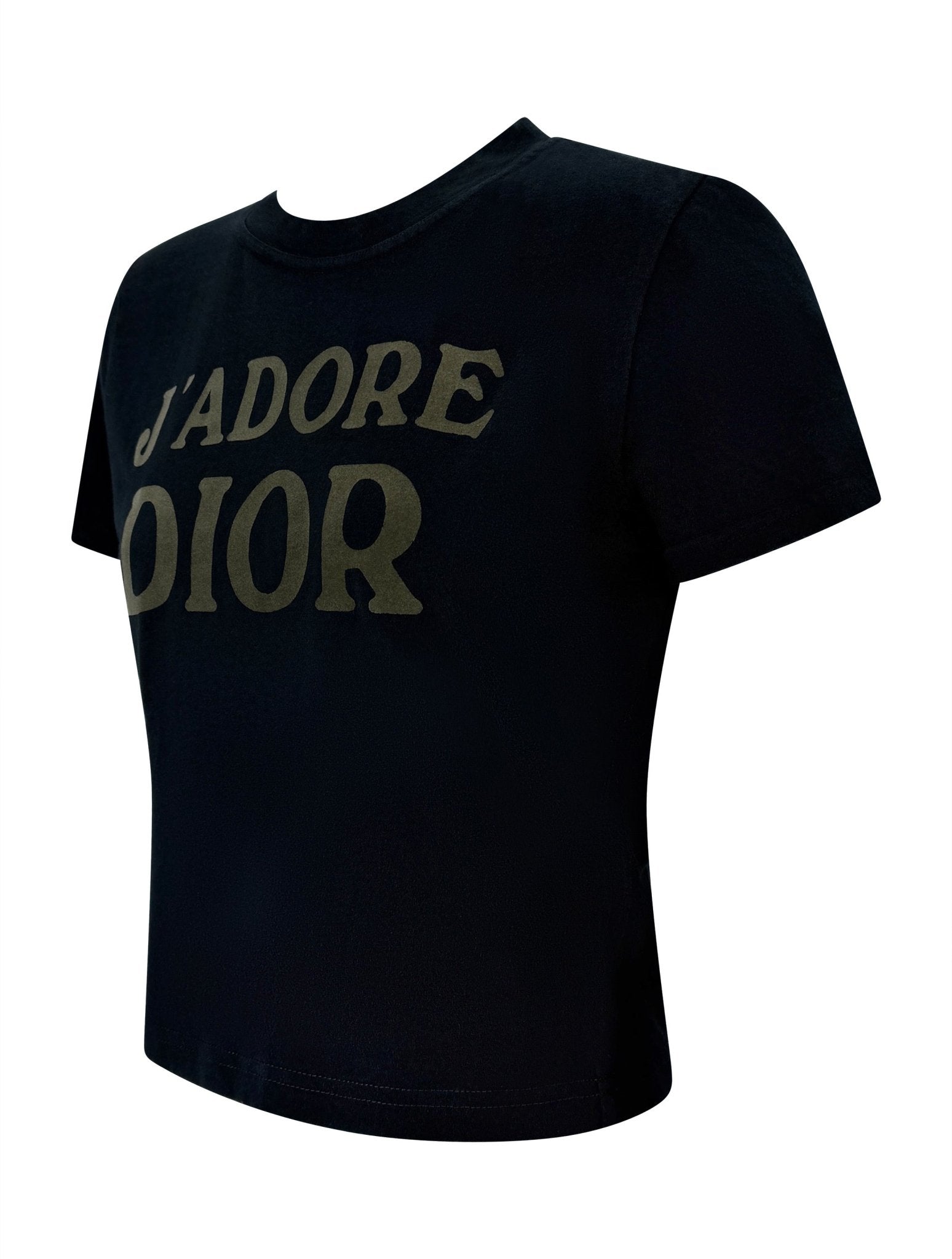 F/W 2003 Christian Dior by John Galliano 'J'Adore Dior' Black T-Shirt - RealList
