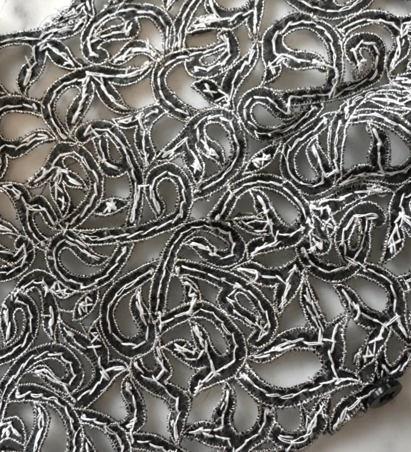 F/W 2003 Giorgio Armani Crystal Rhinestone Beaded Silk Filigree Sleeveless Vest Top - RealList