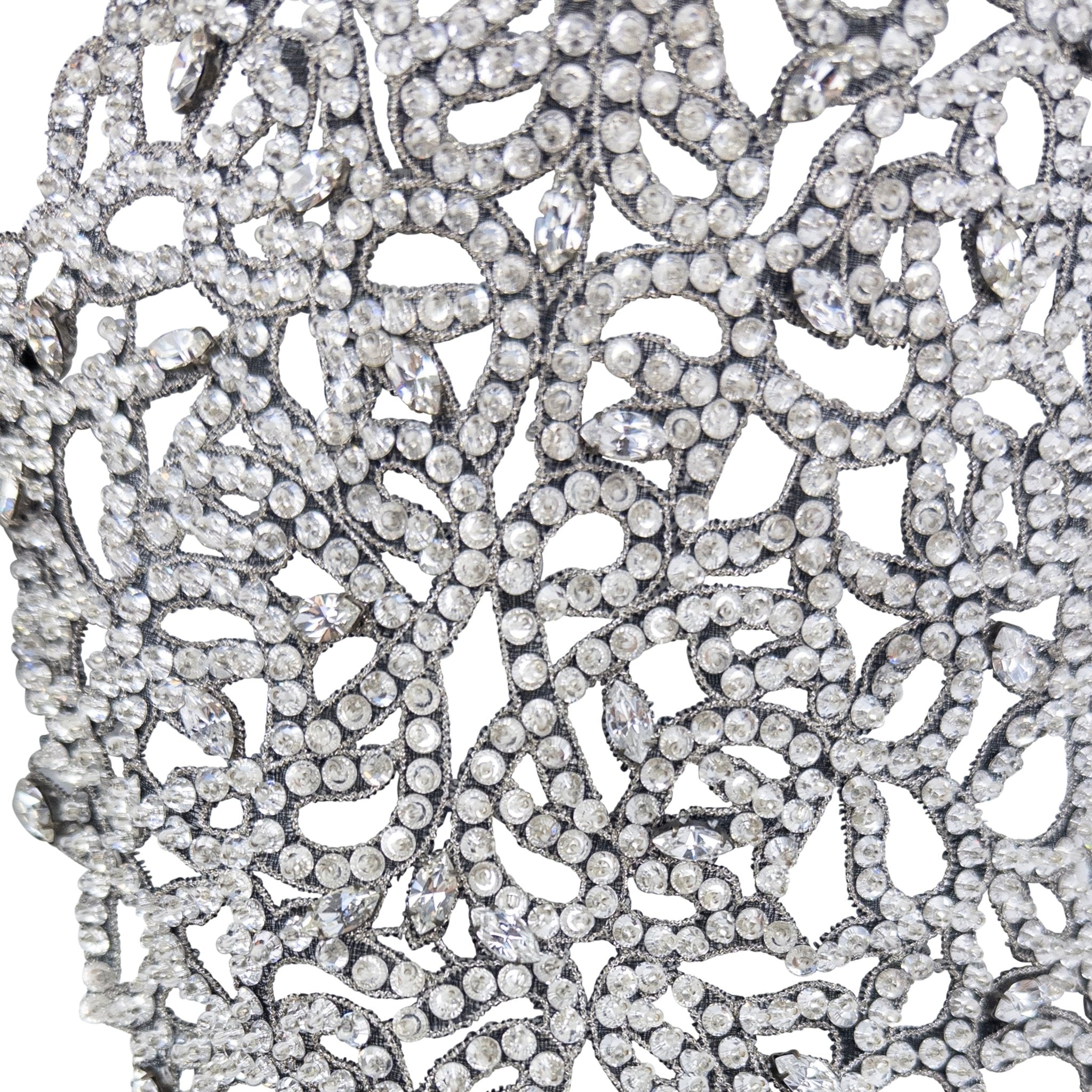 F/W 2003 Giorgio Armani Crystal Rhinestone Beaded Silk Filigree Sleeveless Vest Top - RealList